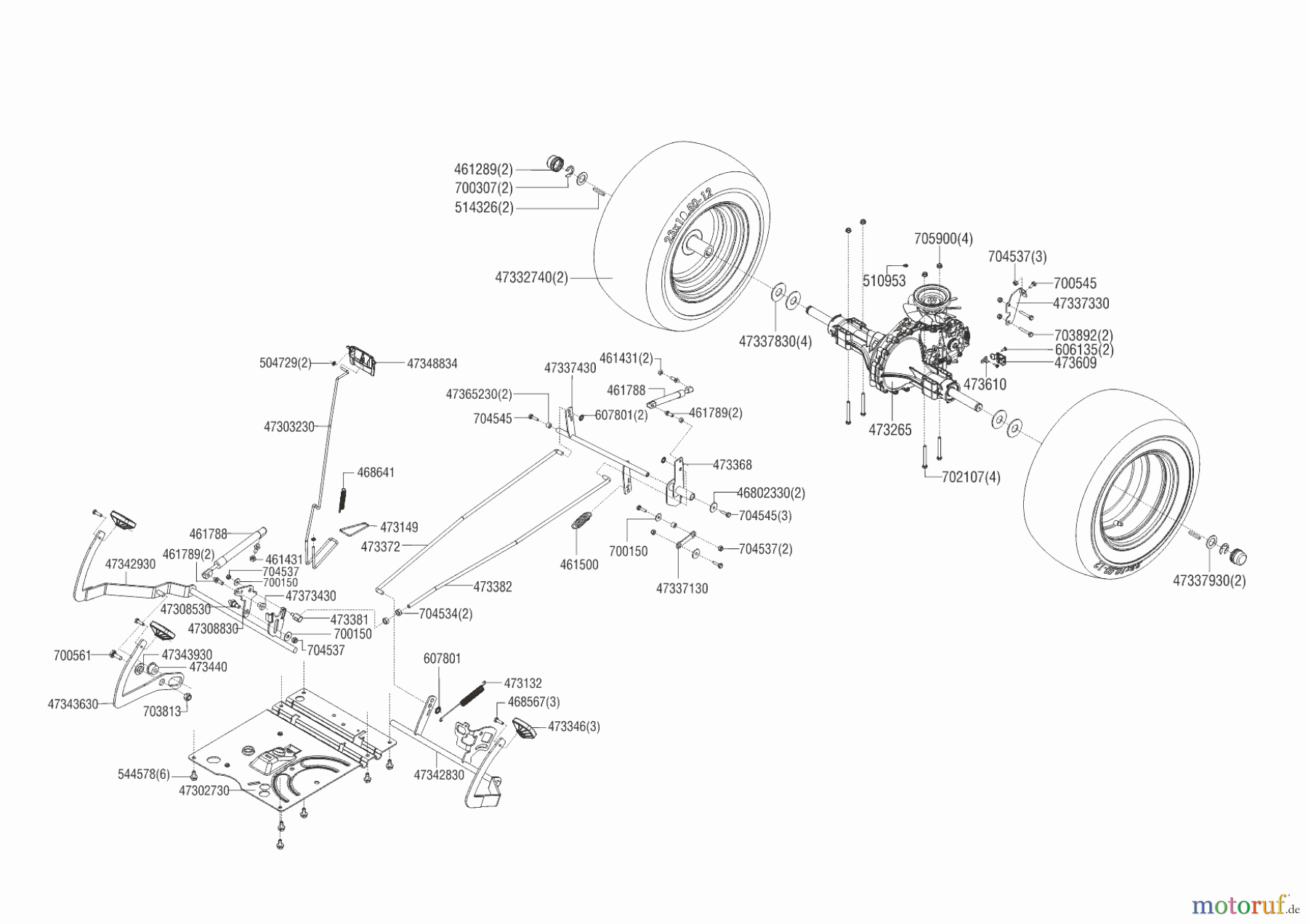 Powerline Gartentechnik Rasentraktor T23-125.4 HD V2 (ohne Mähwerk) 02/2014 Seite 4