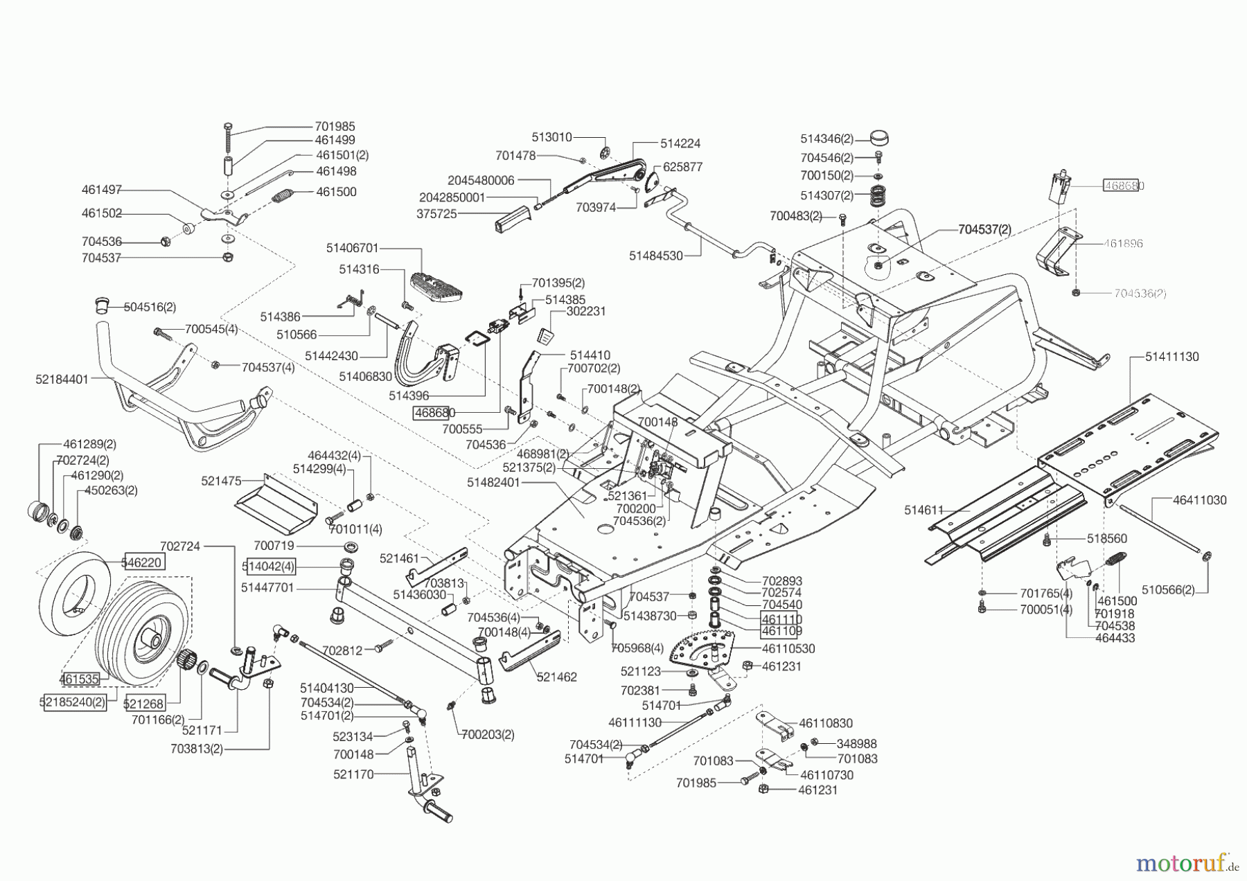 AL-KO Gartentechnik Rasentraktor T13-102 HD SUPER HVC 02/2014 Seite 2