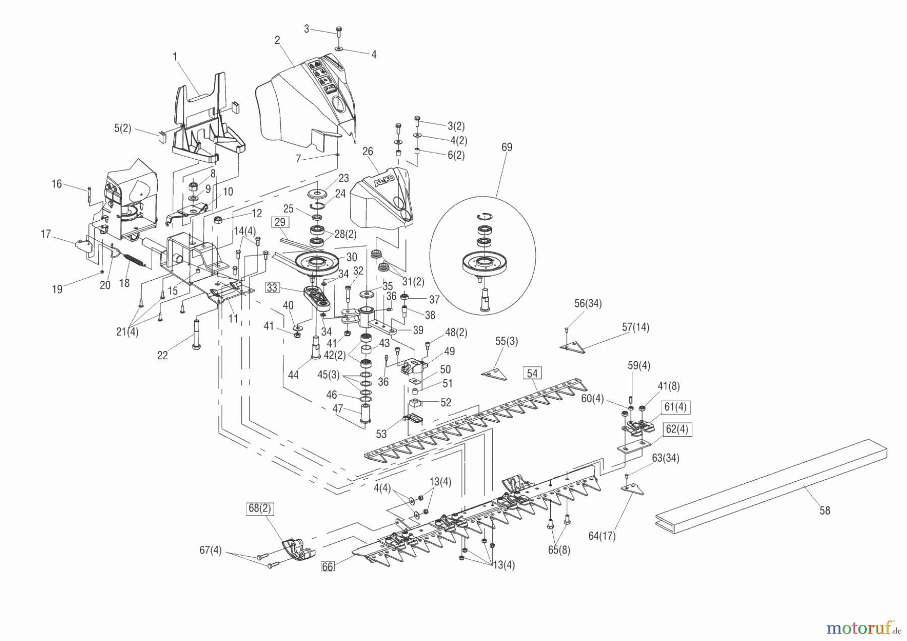 AL-KO Gartentechnik Balkenmäher BM 875 III ab 03/2014 Seite 1
