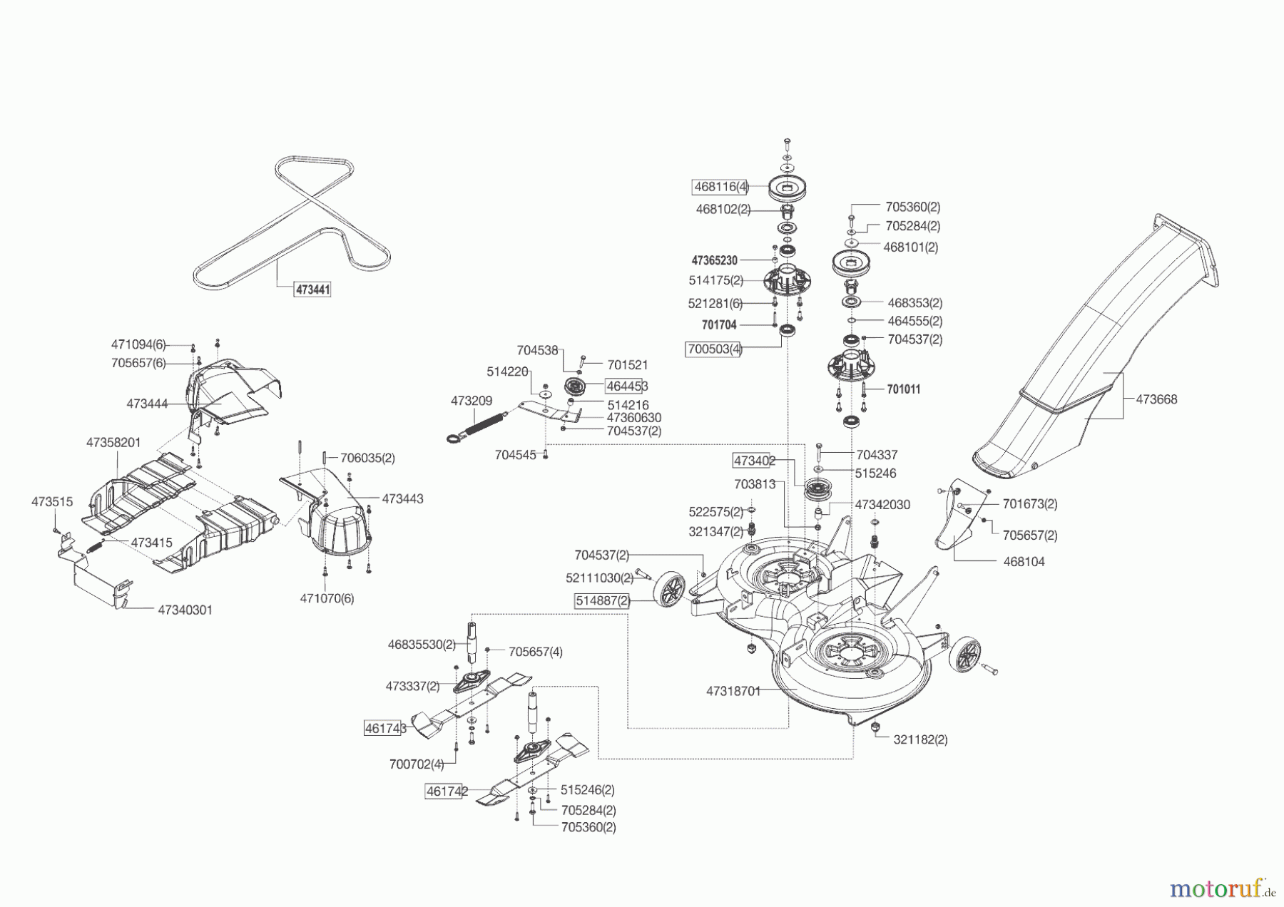  Brill Gartentechnik Rasentraktor Crossover T 95/13 H   09/2014 - 12/2015 Seite 6