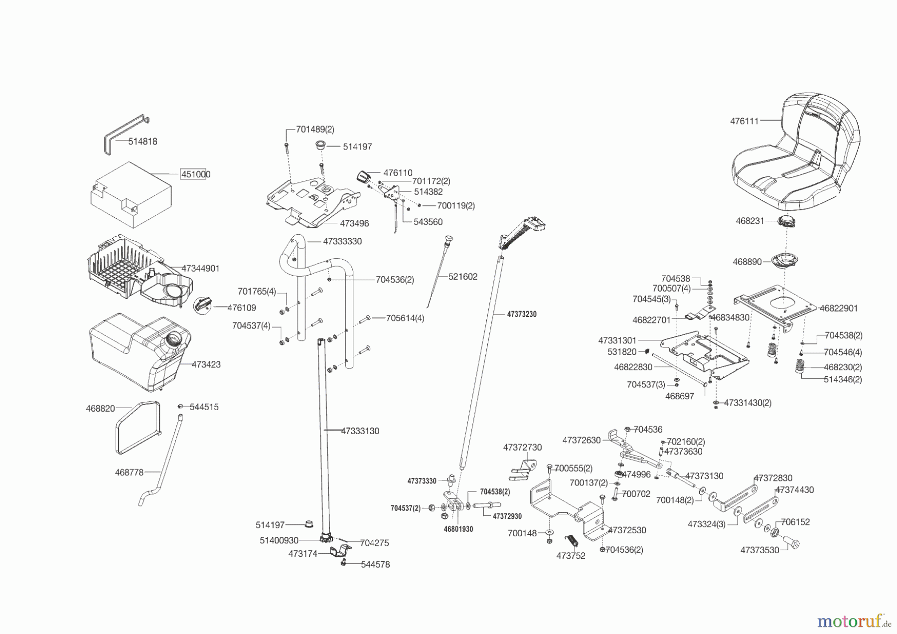  Brill Gartentechnik Rasentraktor T 105/ 18 H Crossover  09/2014 - 05/2016 Seite 7
