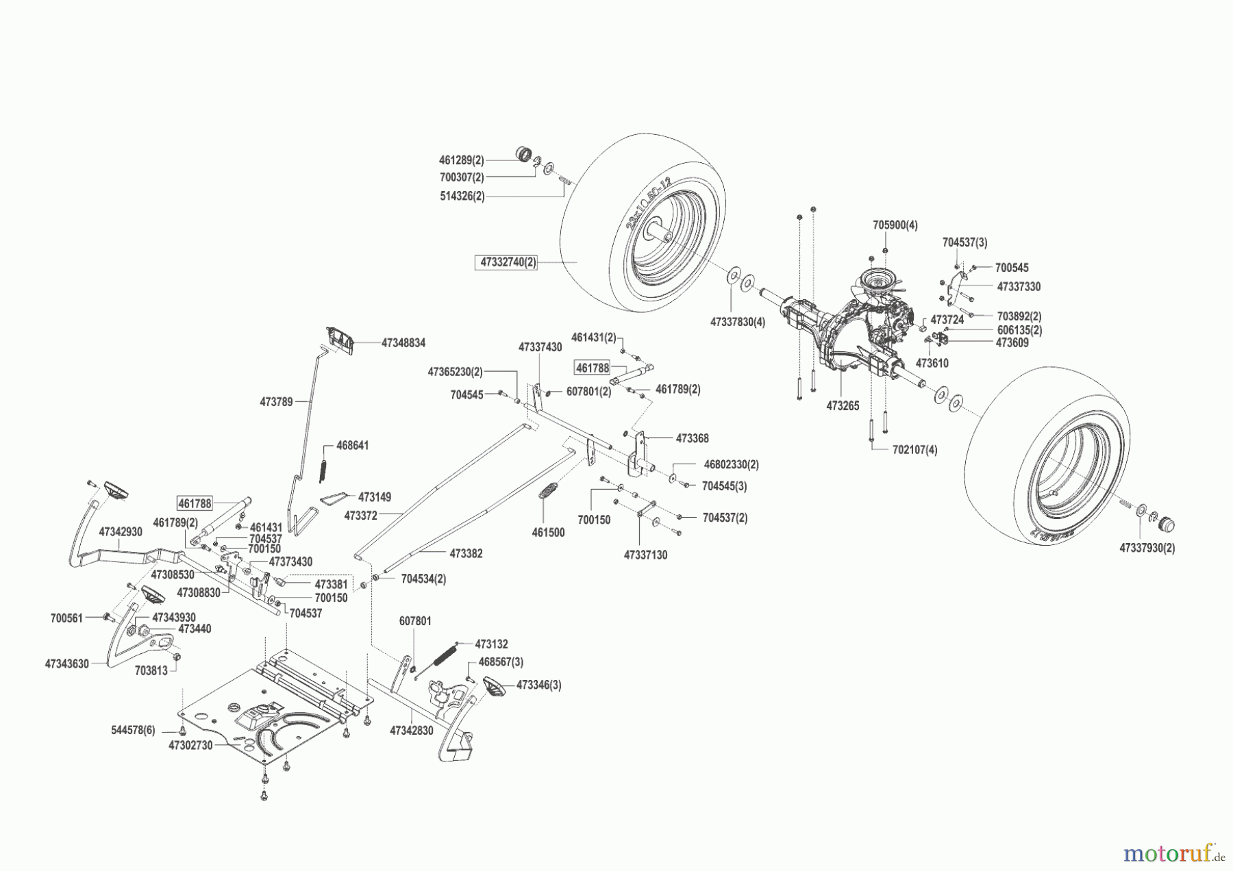 Brill Gartentechnik Rasentraktor 125-23 H CROSSOVER 09/2014 - 09/2016 Seite 4