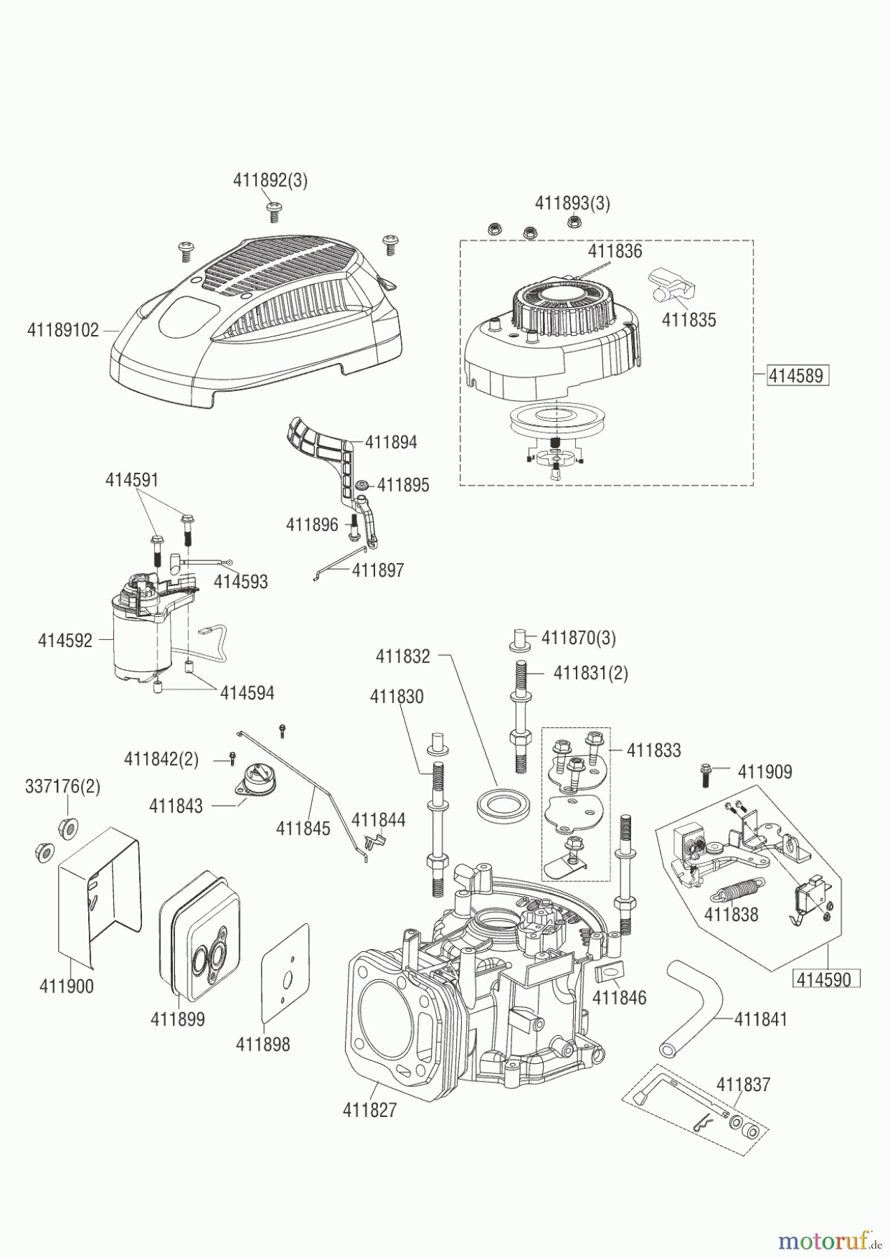 AL-KO Gartentechnik Benzinmotoren B-MOTOR PRO 160 QSS E-START 10/2014 Seite 1