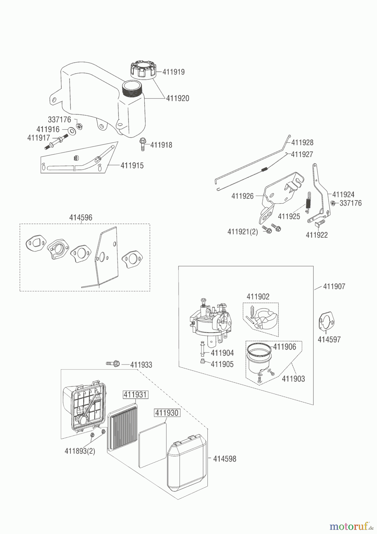 AL-KO Gartentechnik Benzinmotoren B-MOTOR PRO 160 QSS E-START 10/2014 Seite 3