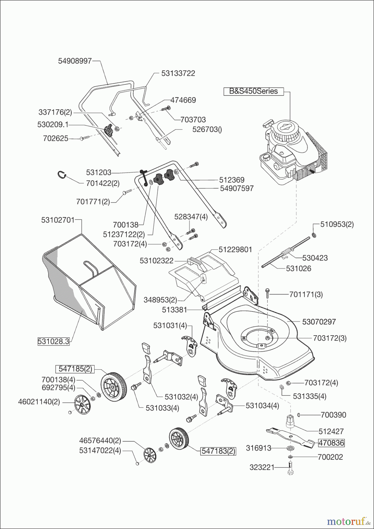 AL-KO Gartentechnik Benzinrasenmäher VALGARDEN SIXT 461 B4 ab 12/2014 Seite 1
