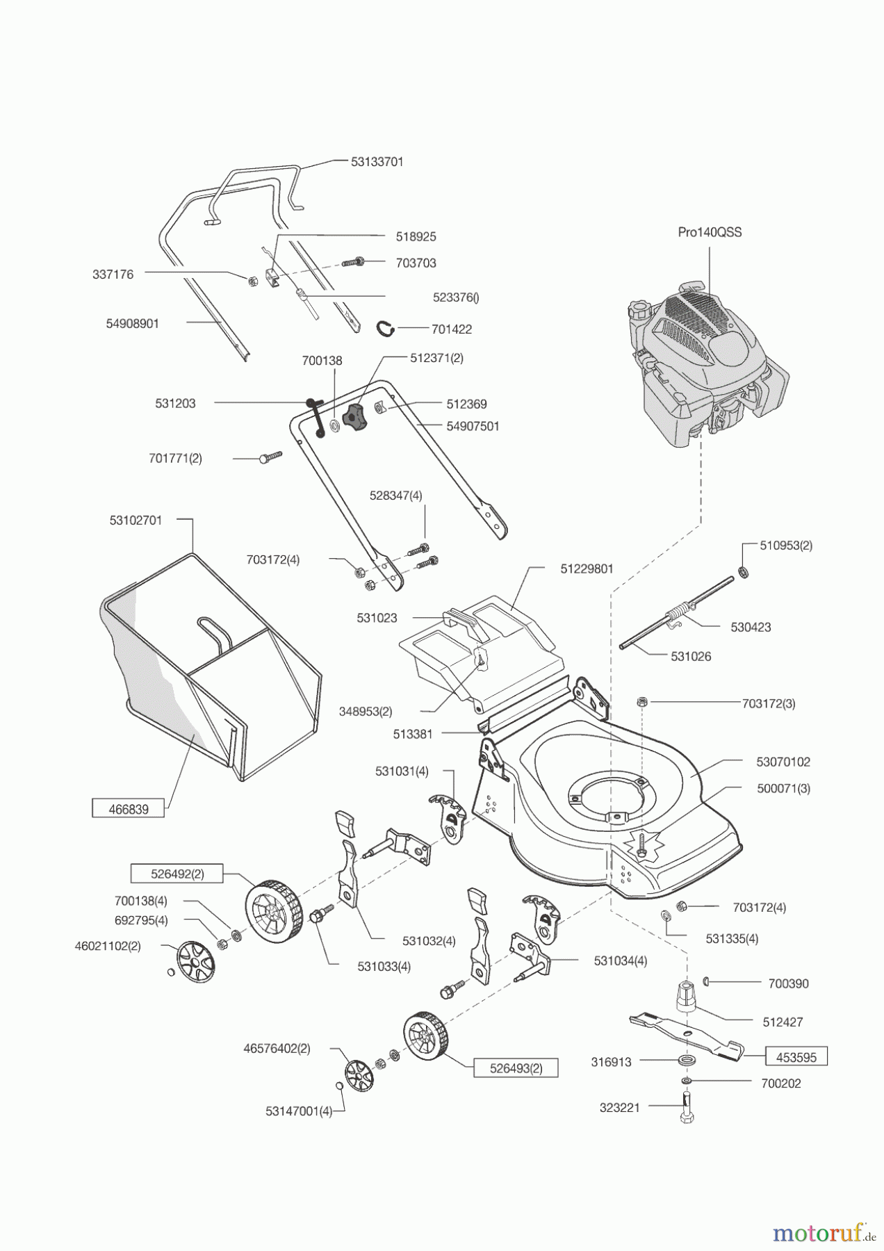  AL-KO Gartentechnik Benzinrasenmäher GLS 400 H Gartenland  ab 12/2014 Seite 1