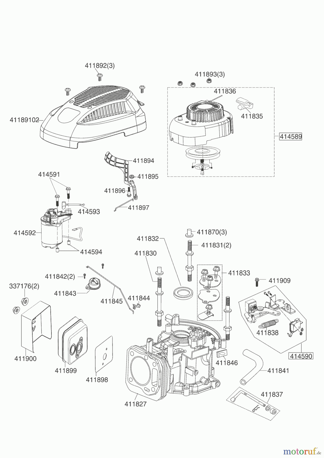 AL-KO Gartentechnik Benzinmotoren B-MOTOR PRO 160QSS+E LC1P65FA R 12/2014 Seite 1