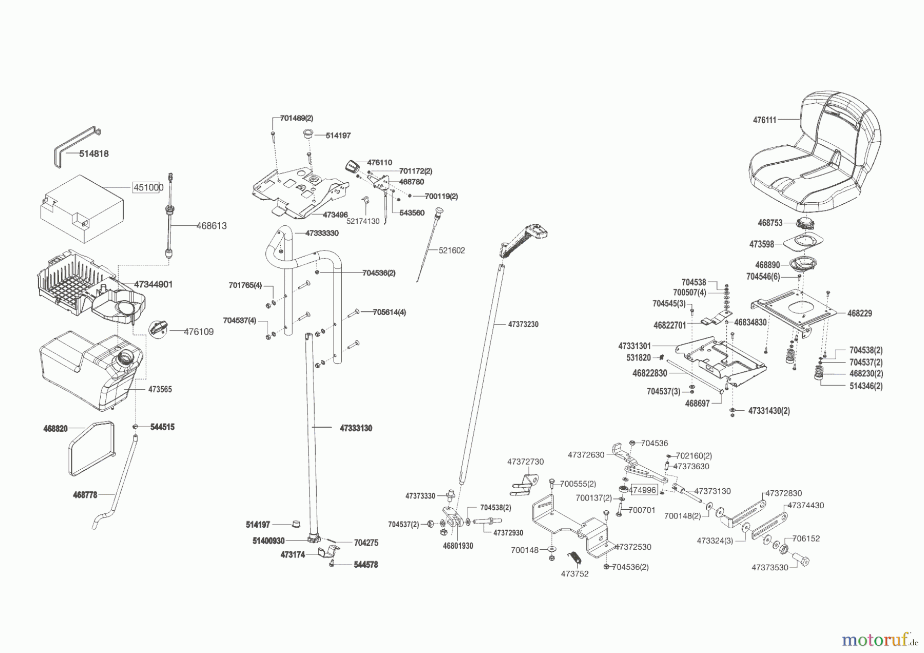  Brill Gartentechnik Rasentraktor Crossover 105-20 HE   02/2015 - 05/2015 Seite 7