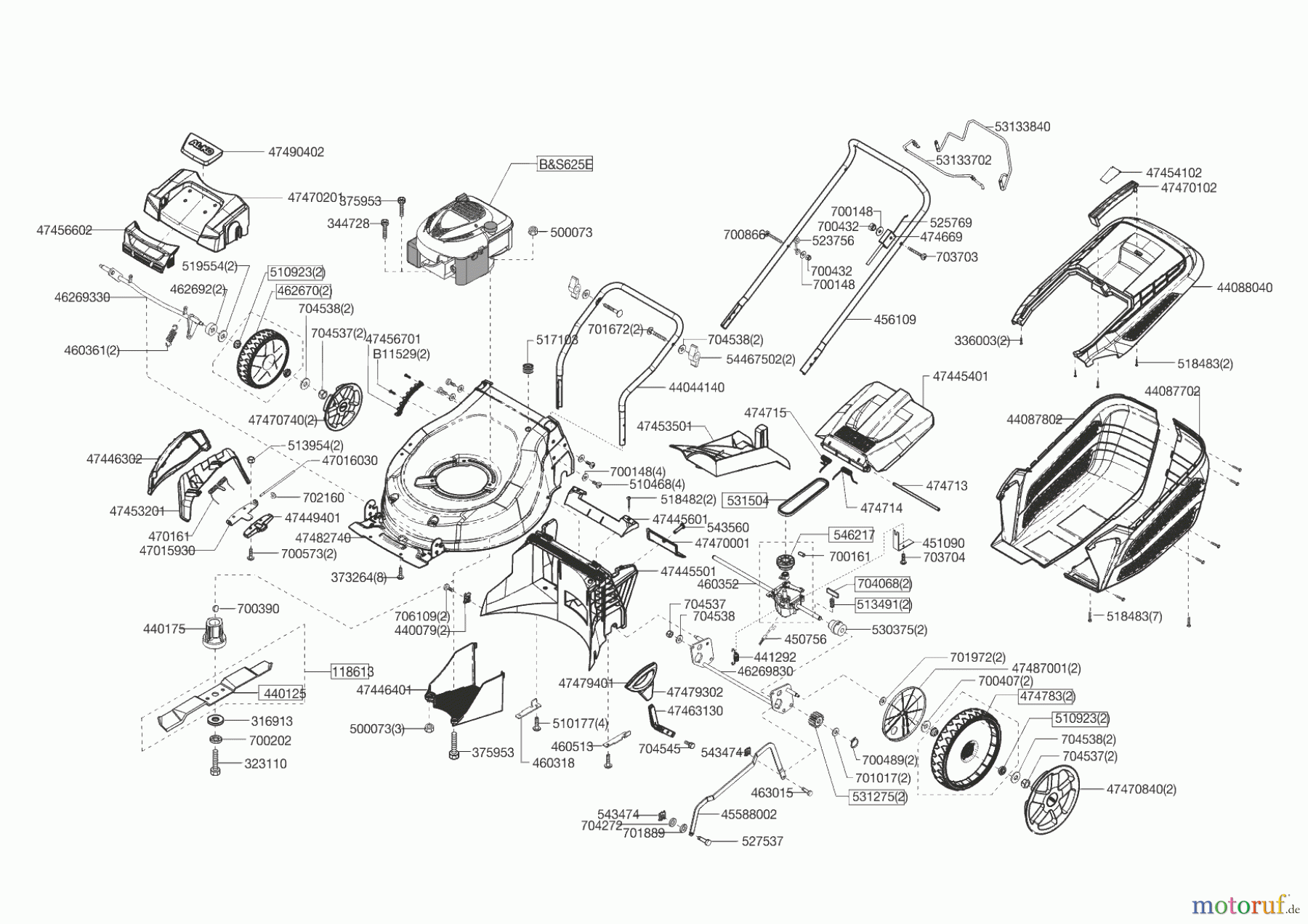 AL-KO Gartentechnik Benzinrasenmäher Highline BH 46 SP-B 02/2015 - 03/2015 Seite 1