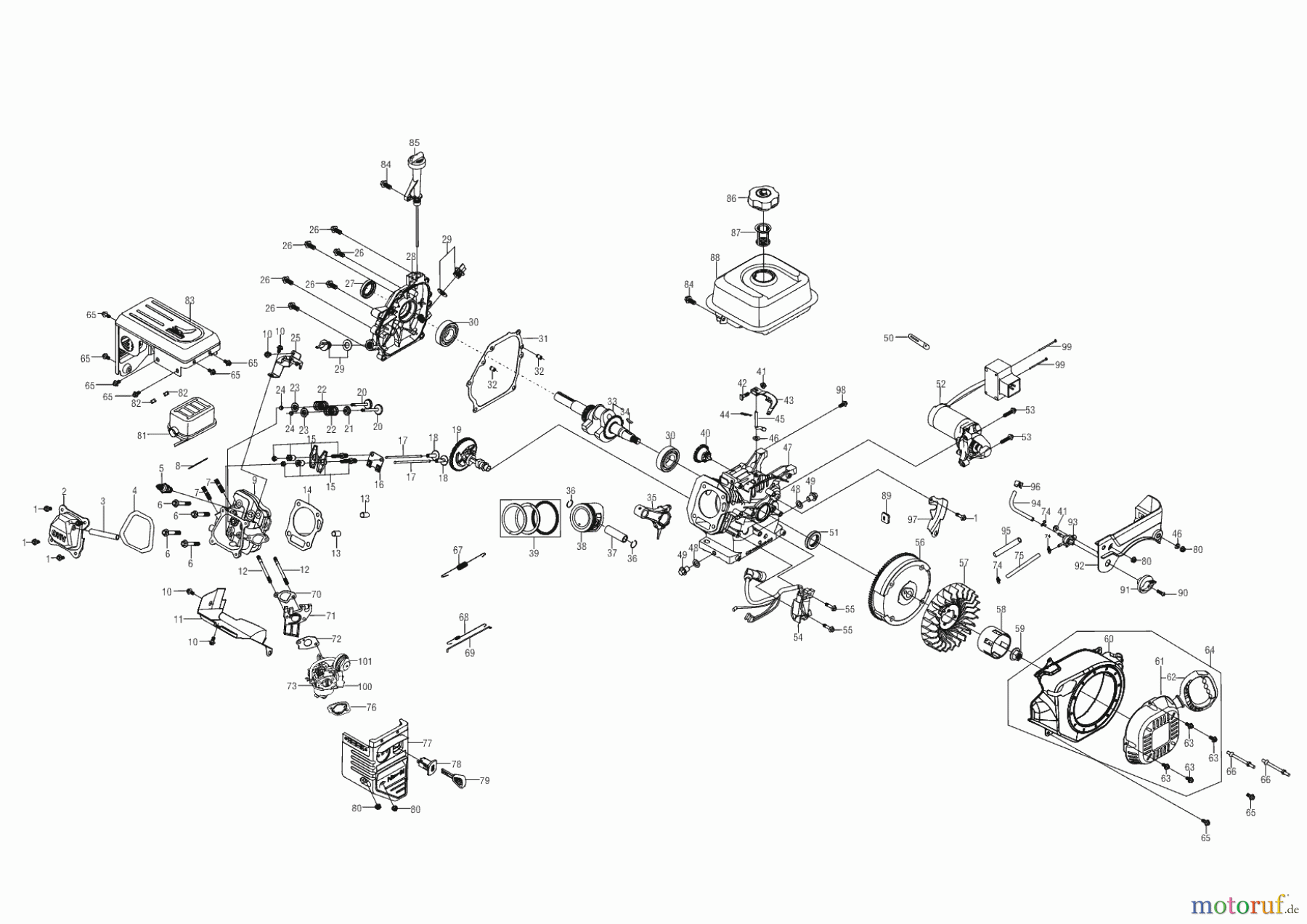 AL-KO Gartentechnik Benzinmotoren B-MOTOR G 210 FDS ab 02/2015 Seite 1