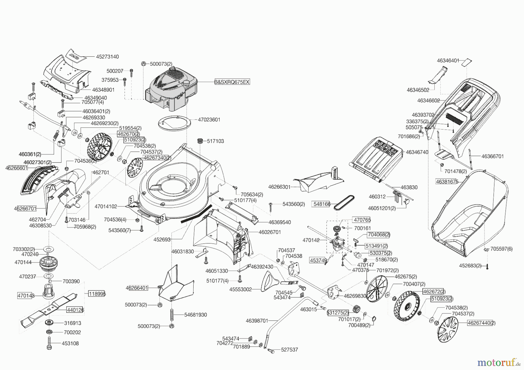 Powerline Gartentechnik Benzinrasenmäher 5204 VS Selection ab 03/2015 Seite 1
