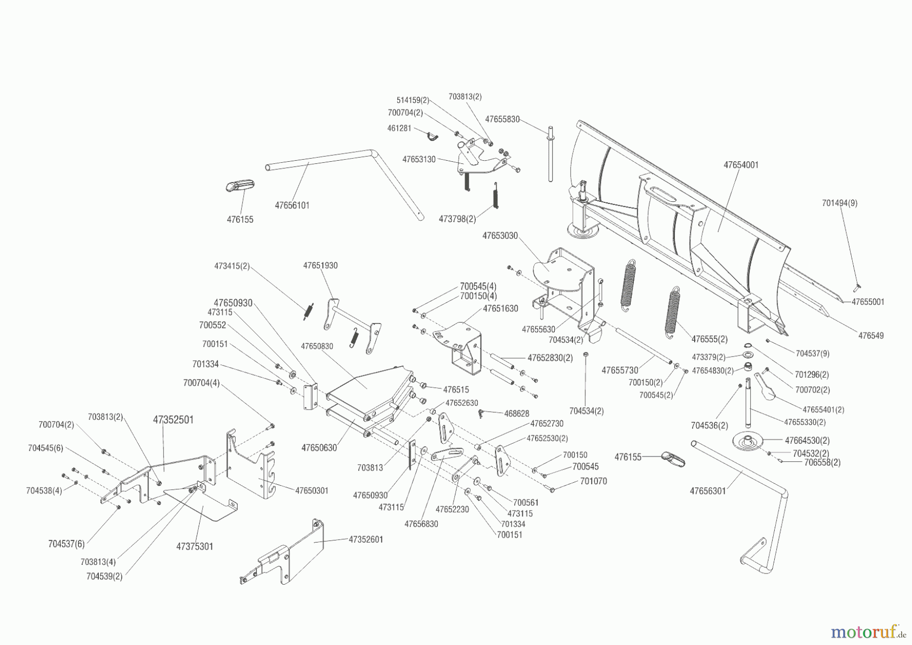 Powerline Gartentechnik Zubehör Gartentechnik SCHNEESCHILD + EINBAURAHMEN TRAKTOR ab 05/2015 Seite 1