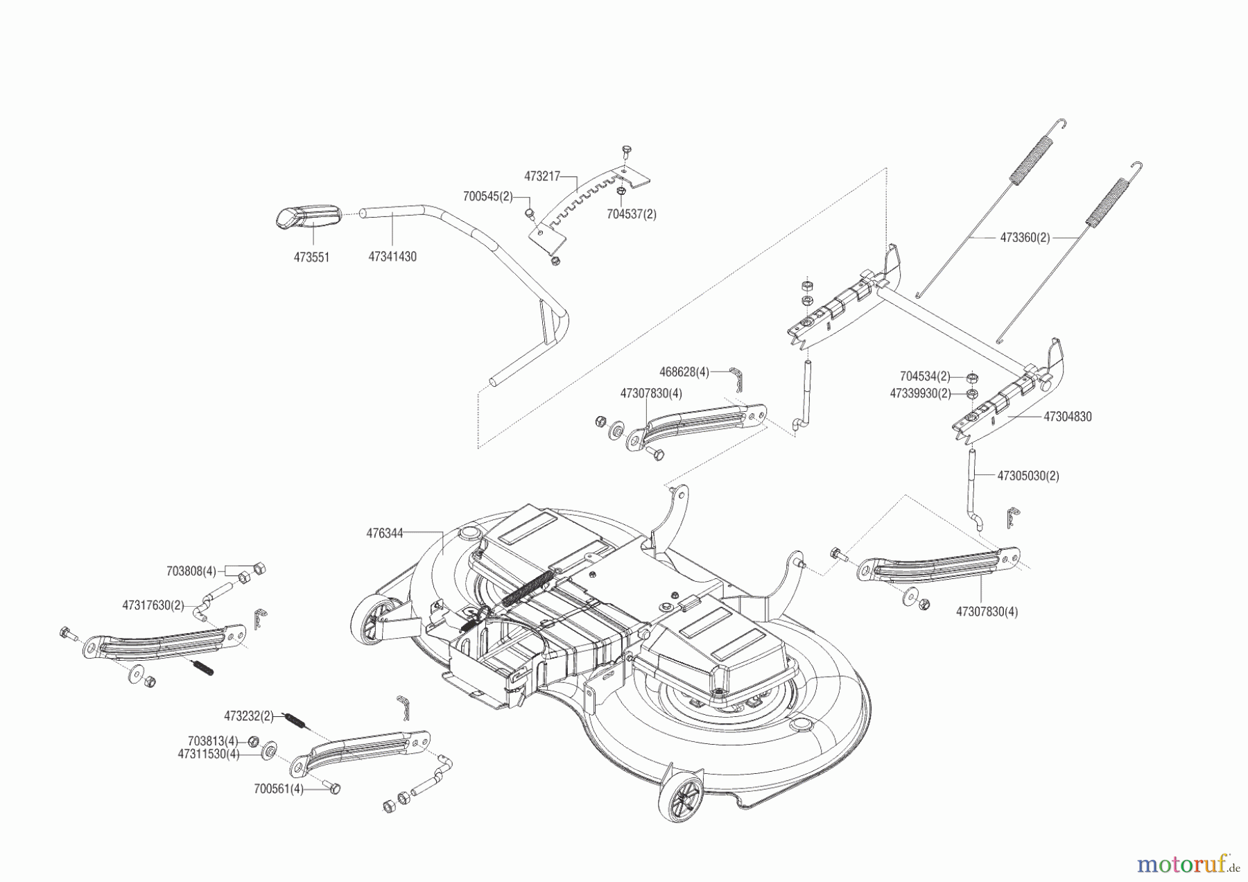 Powerline Gartentechnik Rasentraktor T23-125.4 HD V2 ab 06/2015 Seite 5