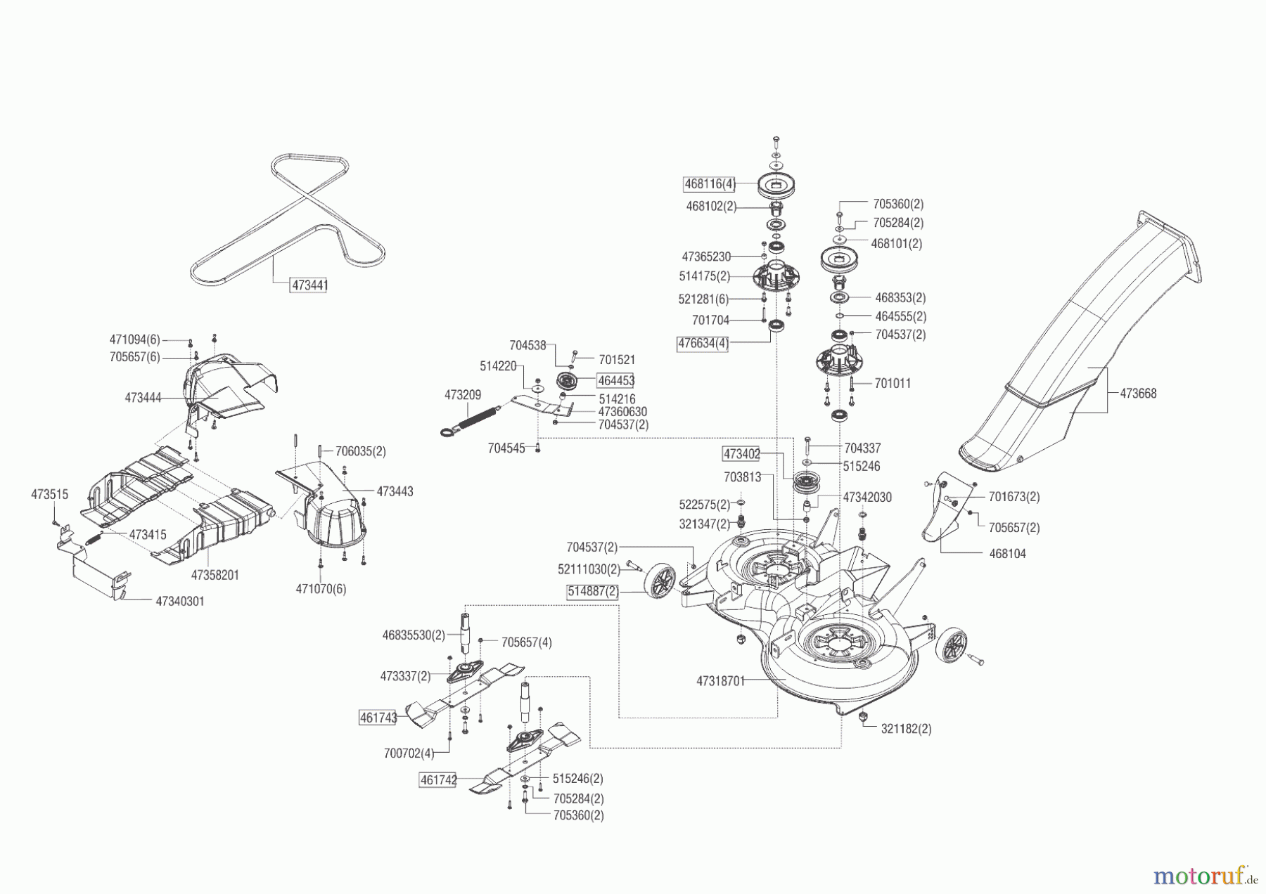  Powerline Gartentechnik Rasentraktor T 18-95.4 HD  ab 03/2016 Seite 6
