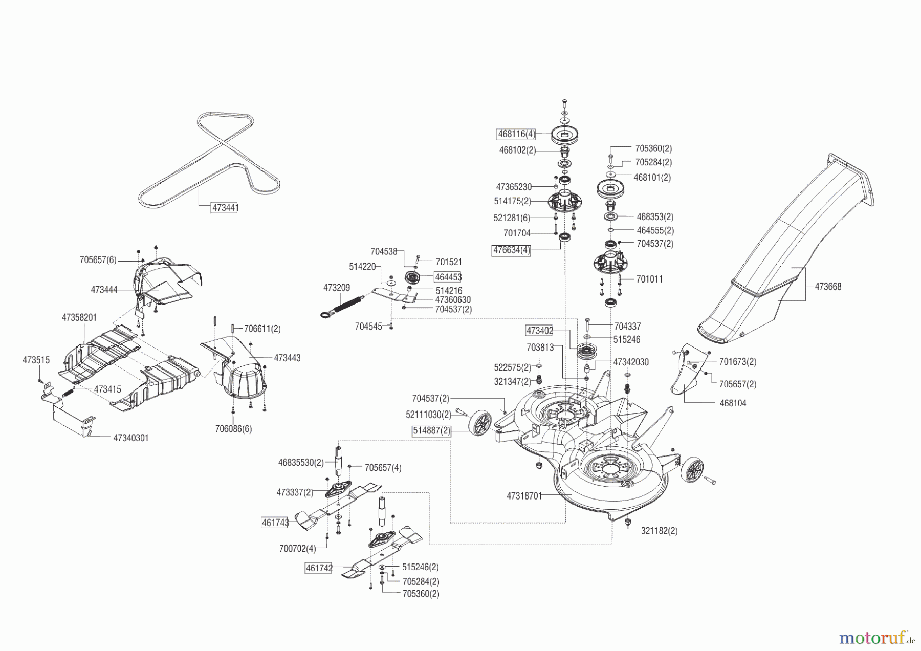 Brill Gartentechnik Rasentraktor Crossover T 95/13 H 03/2016 - 09/2016 Seite 6