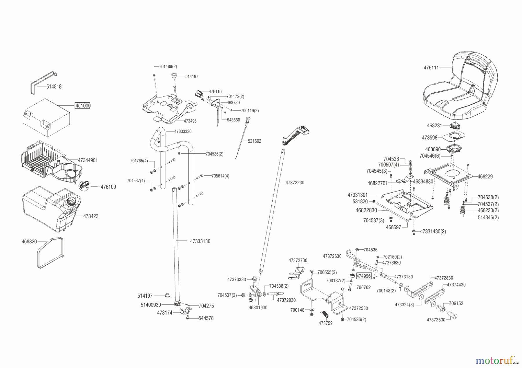  Brill Gartentechnik Rasentraktor 95-16 H CROSSOVER  03/2016 - 09/2016 Seite 7