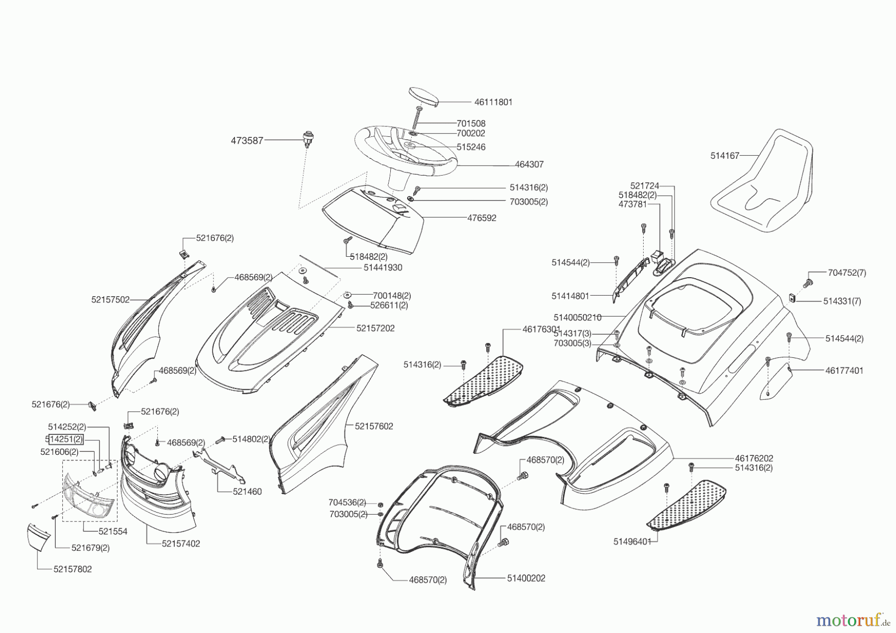 AL-KO Gartentechnik Rasentraktor T17-102 HD PRO HVC ab 03/2016 Seite 1