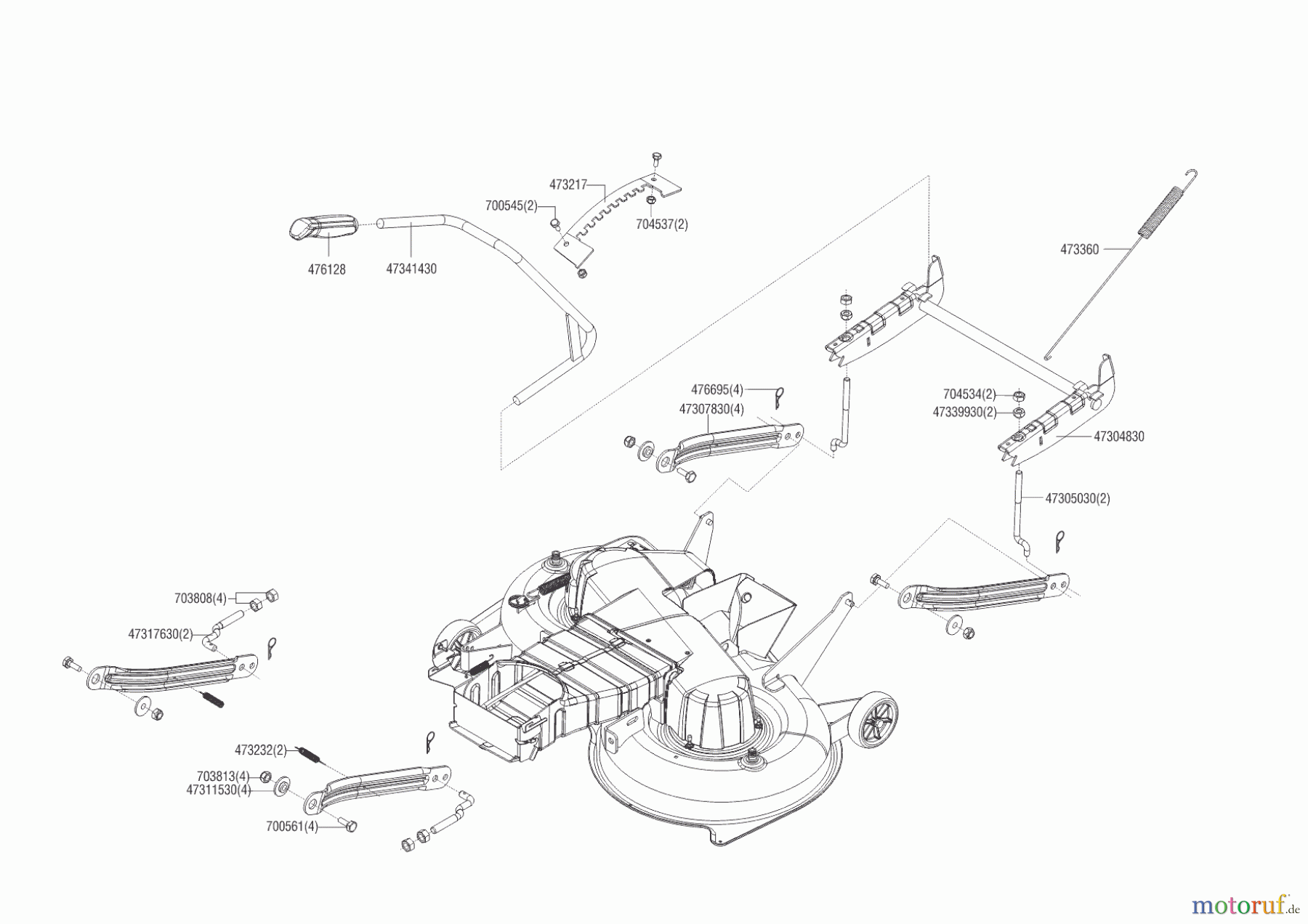  Brill Gartentechnik Rasentraktor T 105/ 18 H Crossover  05/2016 - 09/2016 Seite 5