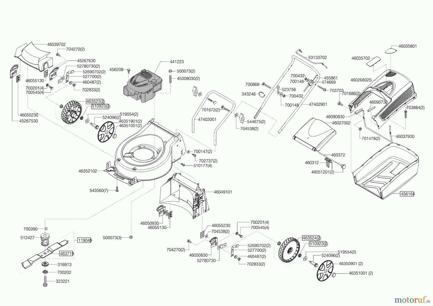 Solo by AL-KO Gartentechnik Benzinrasenmäher 4215 P-A 08/2016 - 07/2019 Seite 1
