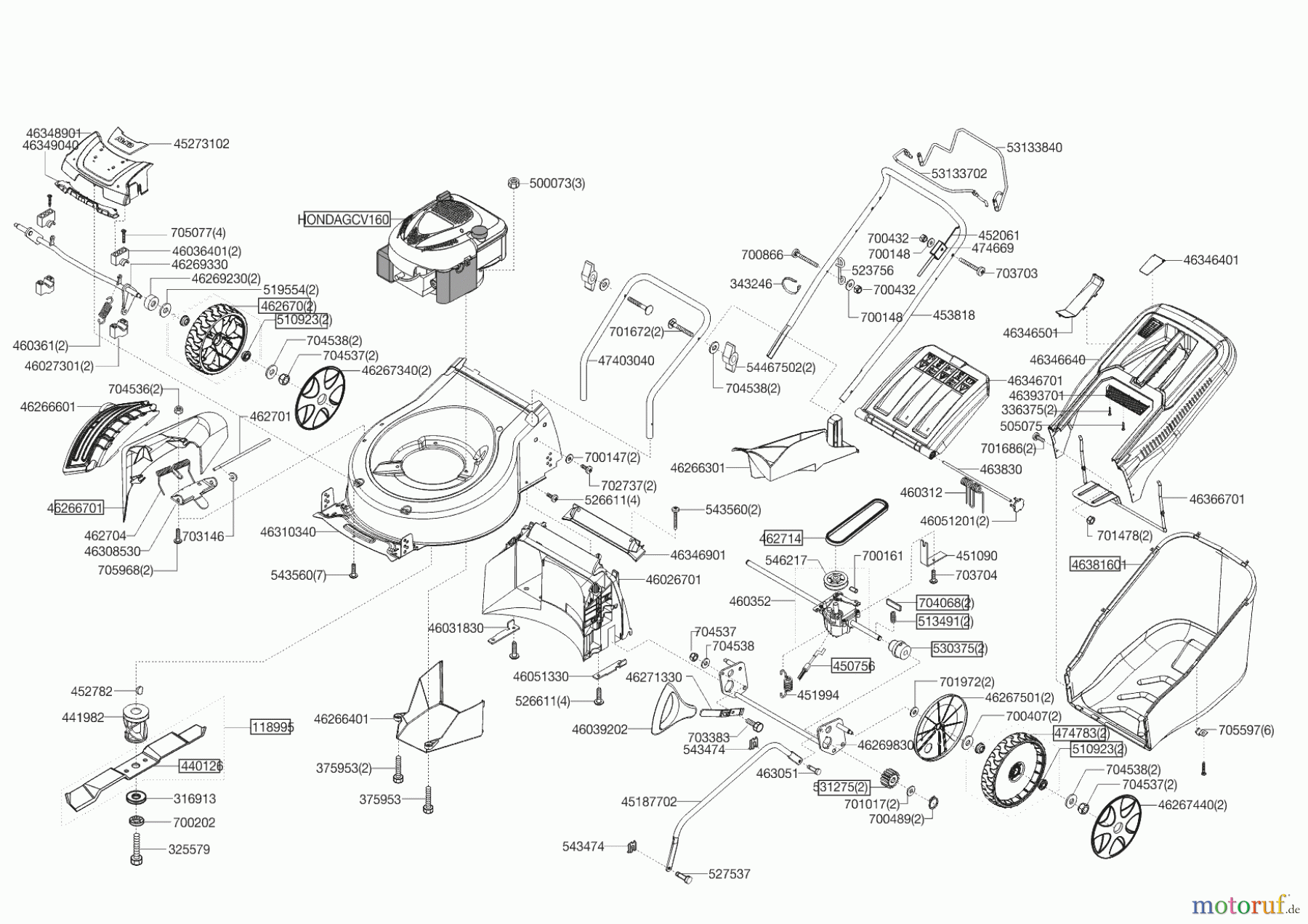 AL-KO Gartentechnik Benzinrasenmäher EASY-MOW 5210 HPD ab 09/2016 Seite 1