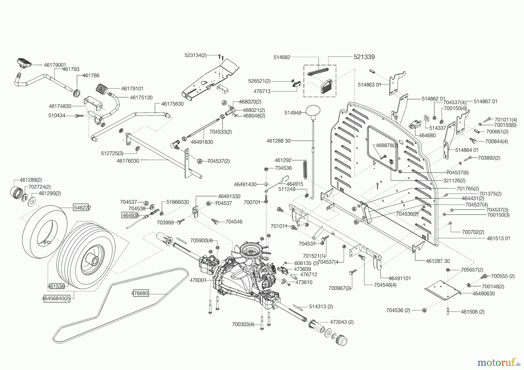 AL-KO Gartentechnik Rasentraktor T13-92 HD PRO HVC ab 09/2016 Seite 3