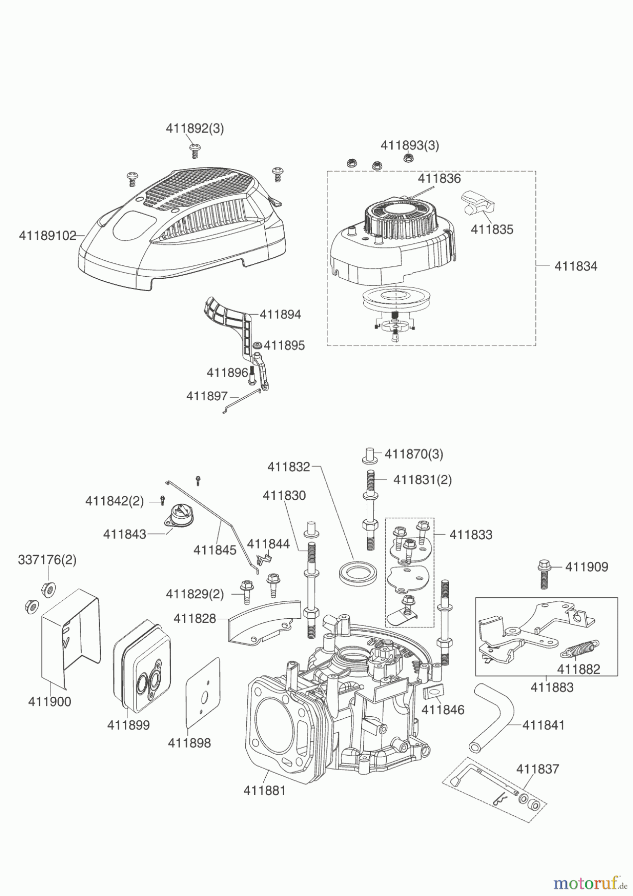 AL-KO Gartentechnik Benzinmotoren B-MOTOR PRO 140 QSS LC1P61FA R3 08/2017 Seite 1