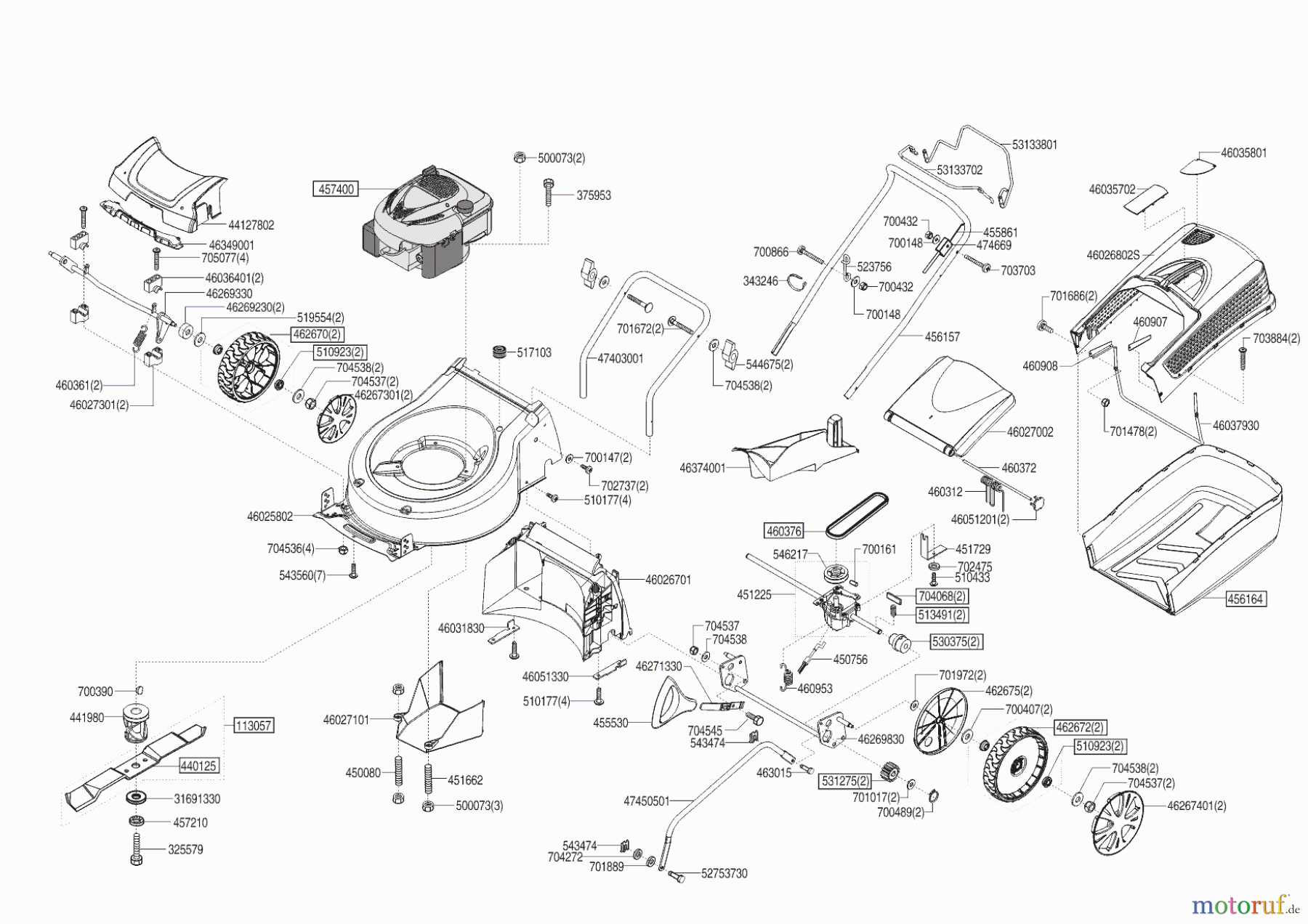  Solo by AL-KO Gartentechnik Benzinrasenmäher 4738 SP-A  11/2017 - 03/2019 Seite 1