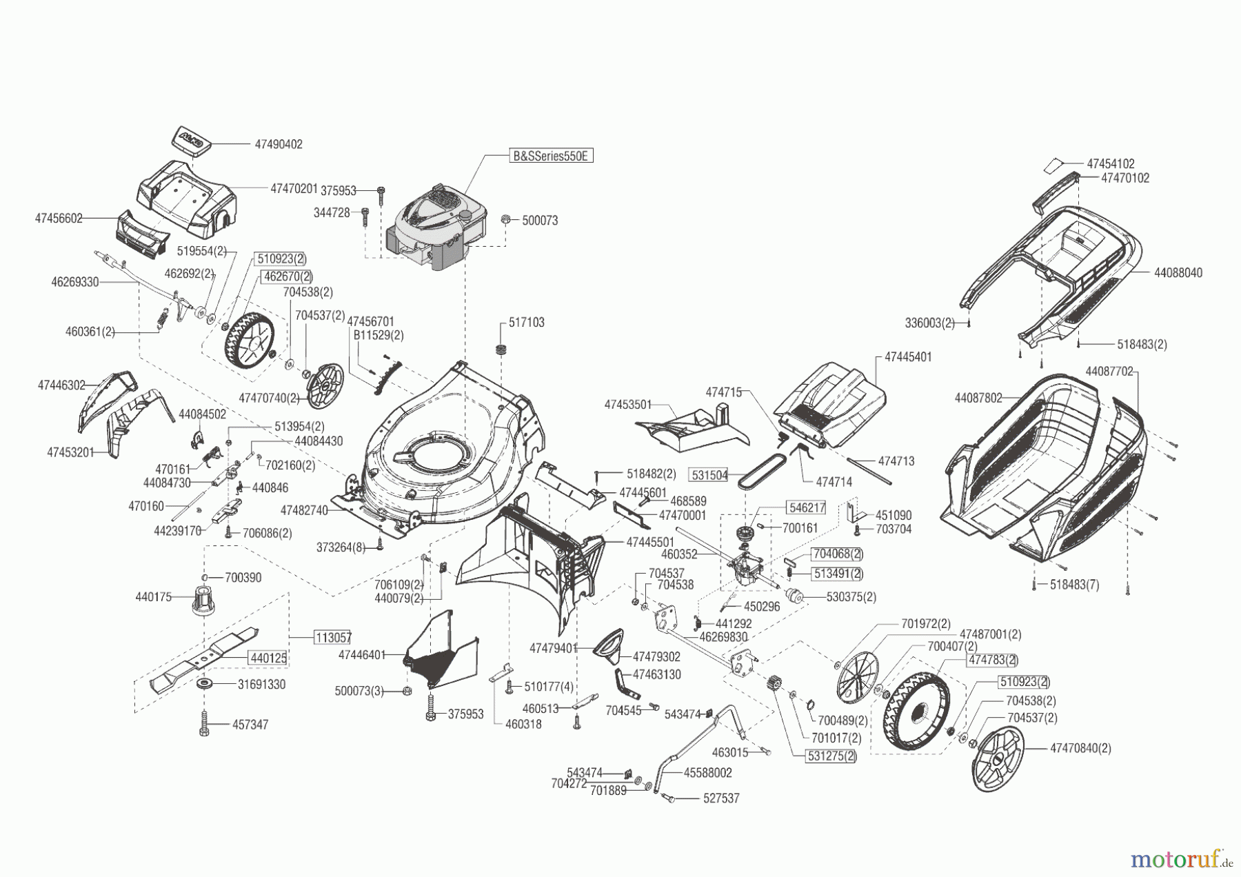 AL-KO Gartentechnik Benzinrasenmäher Highline 475 SP 03/2018 - 03/2019 Seite 1