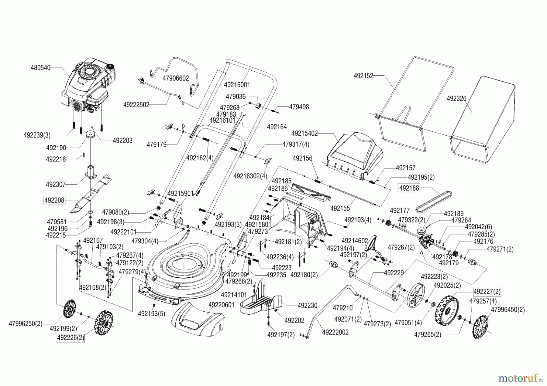 AL-KO Gartentechnik Benzinrasenmäher BK RB TECH 135 - 46 05/2018 Seite 1