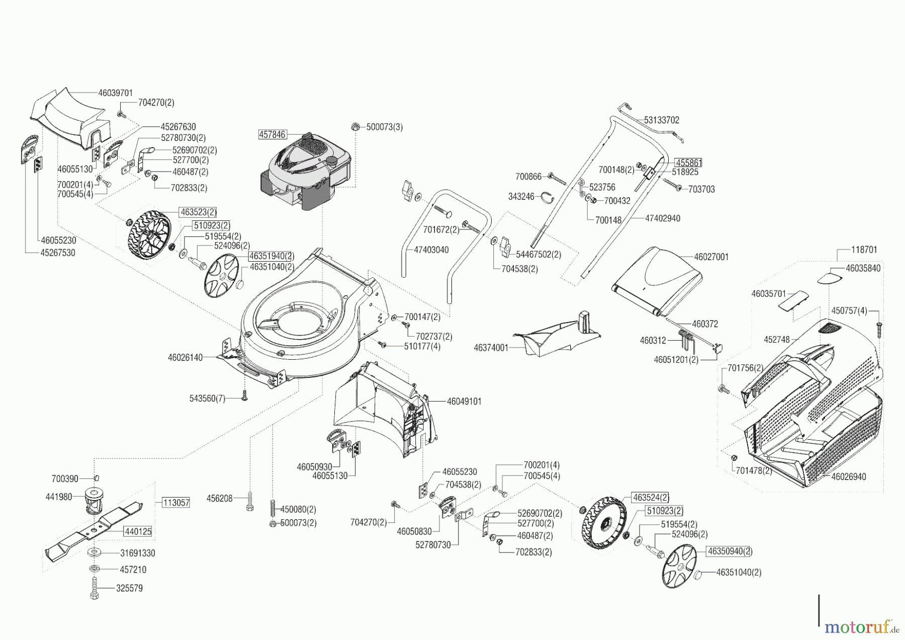 AL-KO Gartentechnik Benzinrasenmäher 47 B-A BAUHAUS EDITION 09/2018 - 02/2019 Seite 1