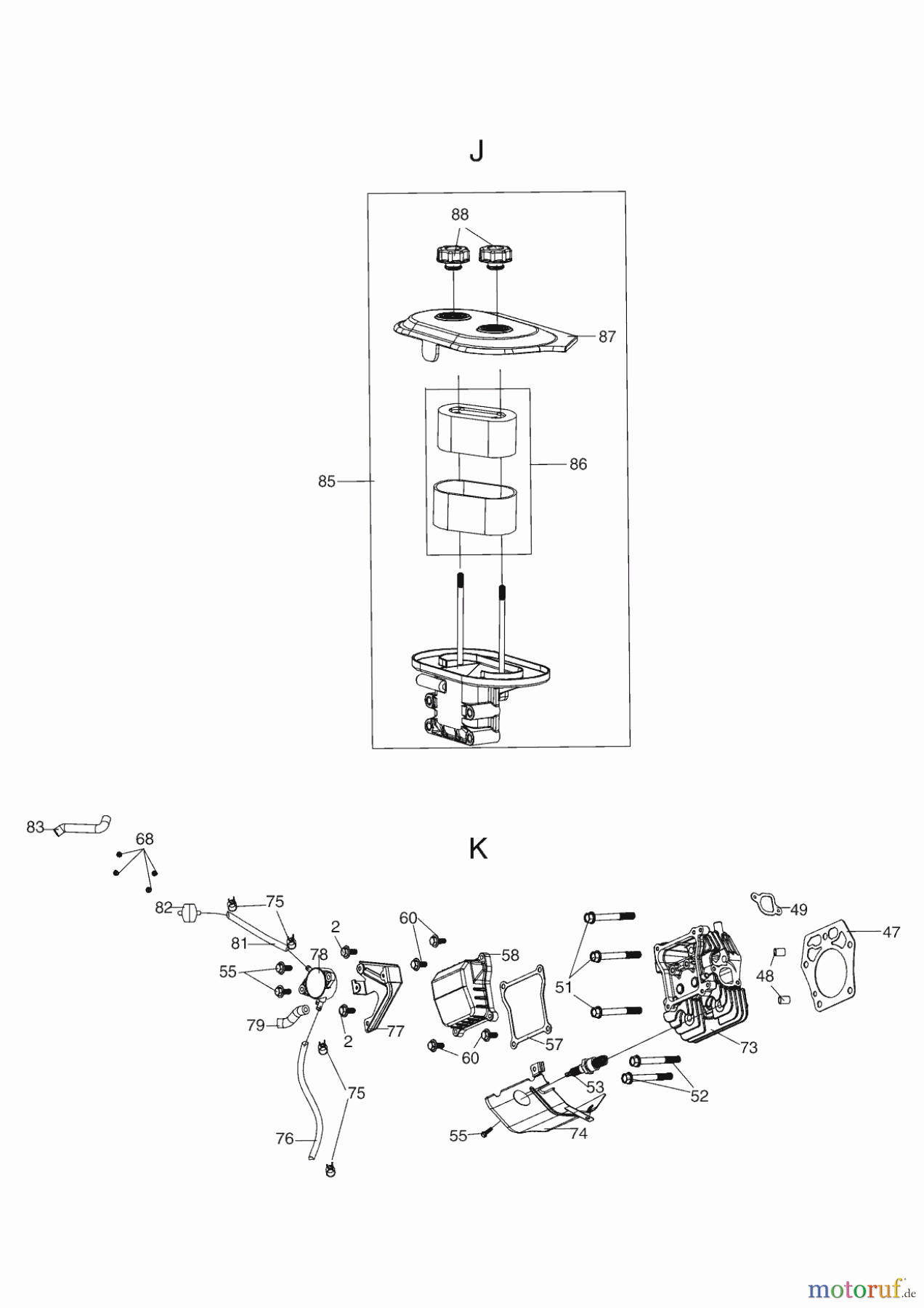 AL-KO Gartentechnik Benzinmotoren B-MOTOR PRO 700 V2 LC2P77F R900 10/2018 Seite 6
