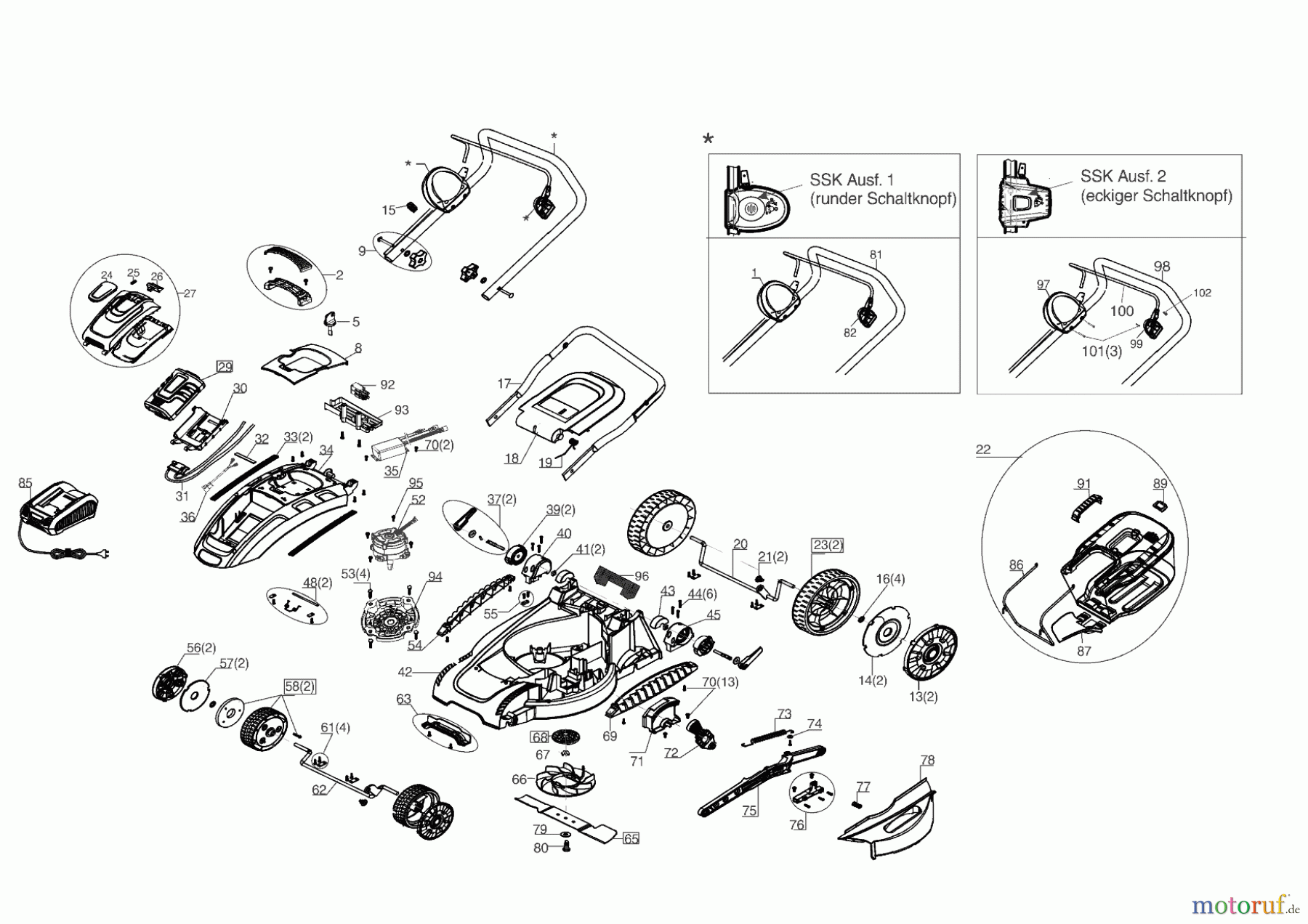  AL-KO Gartentechnik Akkurasenmäher 3.85 LI MOWEO  ab 01/2019 Seite 1