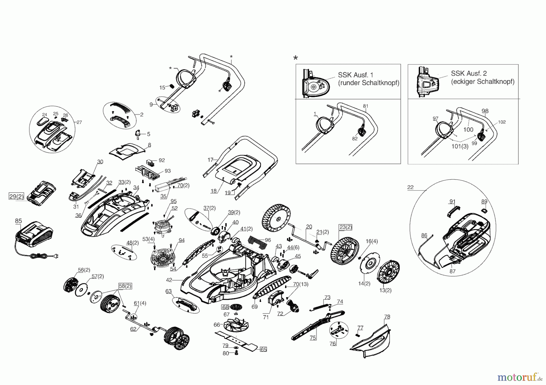  AL-KO Gartentechnik Akkurasenmäher  3.85 LI MOWEO +2 AKKU  01/2019 Seite 1
