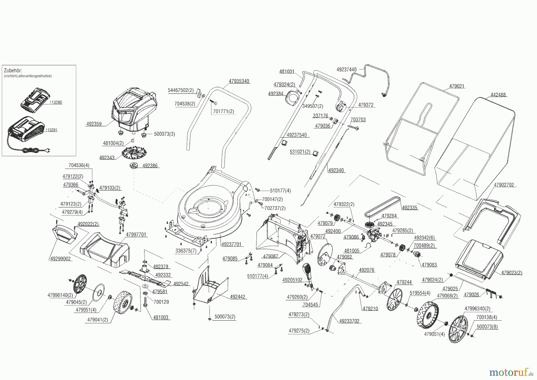  AL-KO Gartentechnik Akkurasenmäher  42.9 SP LI ENERGY FLEX  02/2019 Seite 1