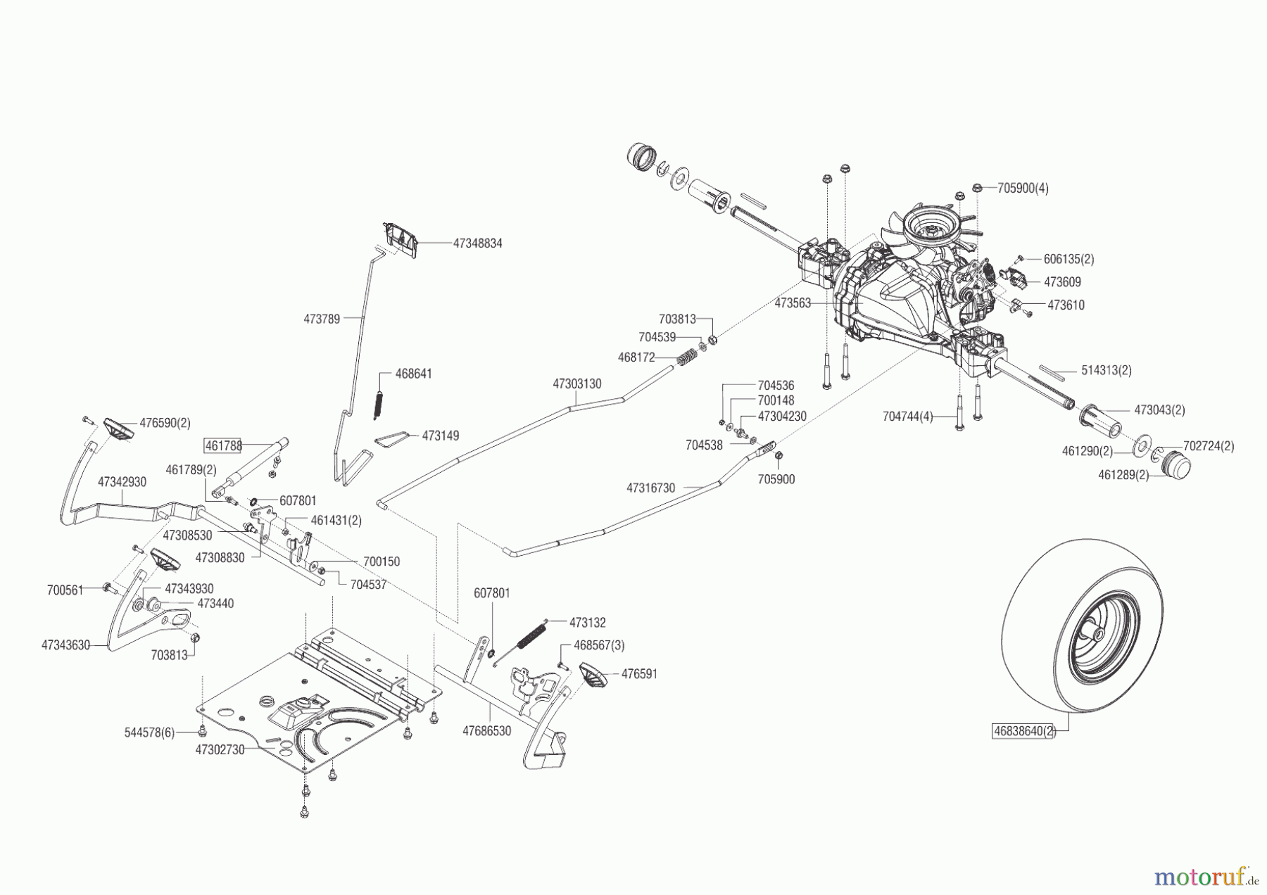  Brill Gartentechnik Rasentraktor T 105/ 18 H Crossover  ab 02/2019 Seite 4