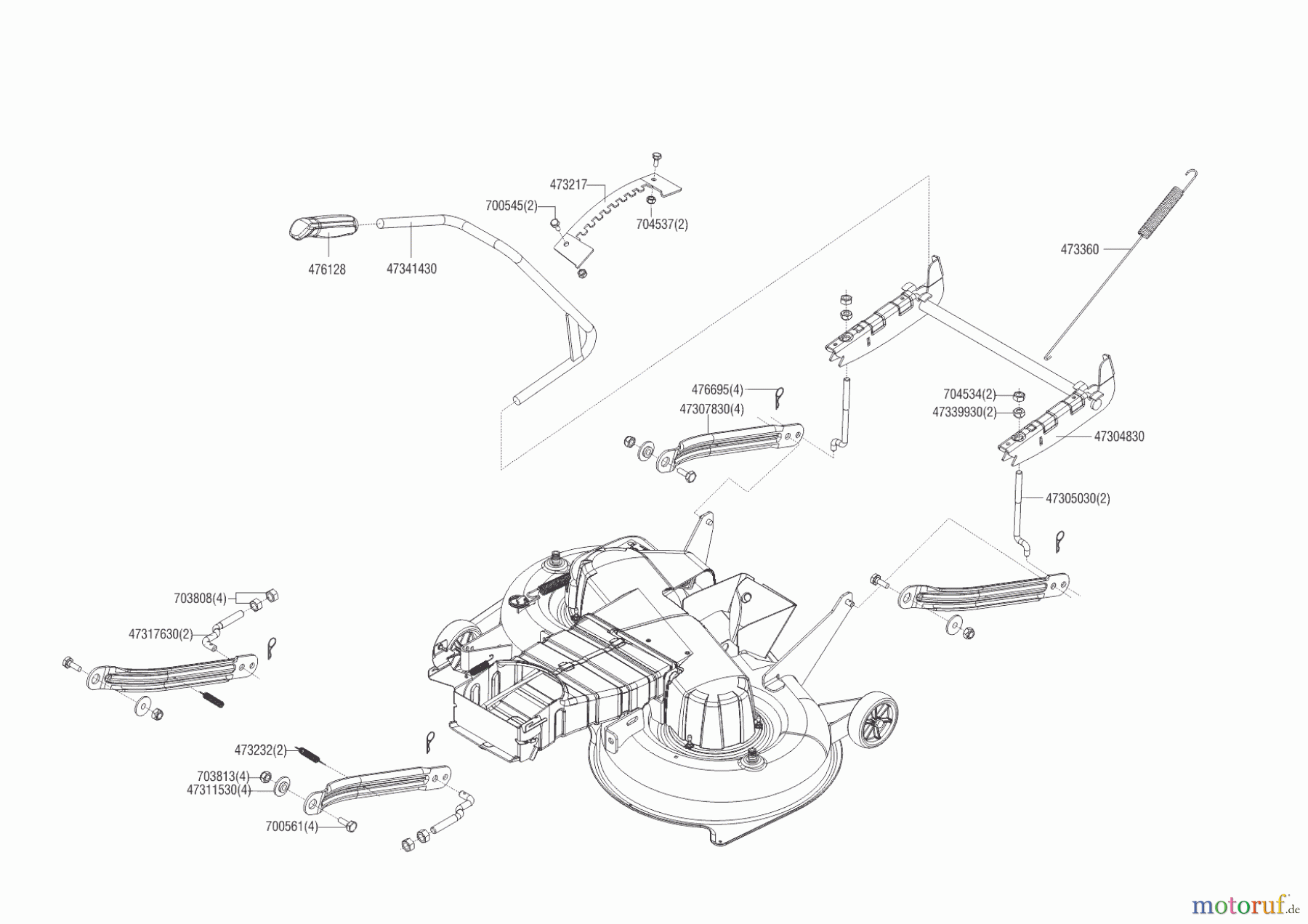 Brill Gartentechnik Rasentraktor T 105/ 18 H Crossover ab 02/2019 Seite 5
