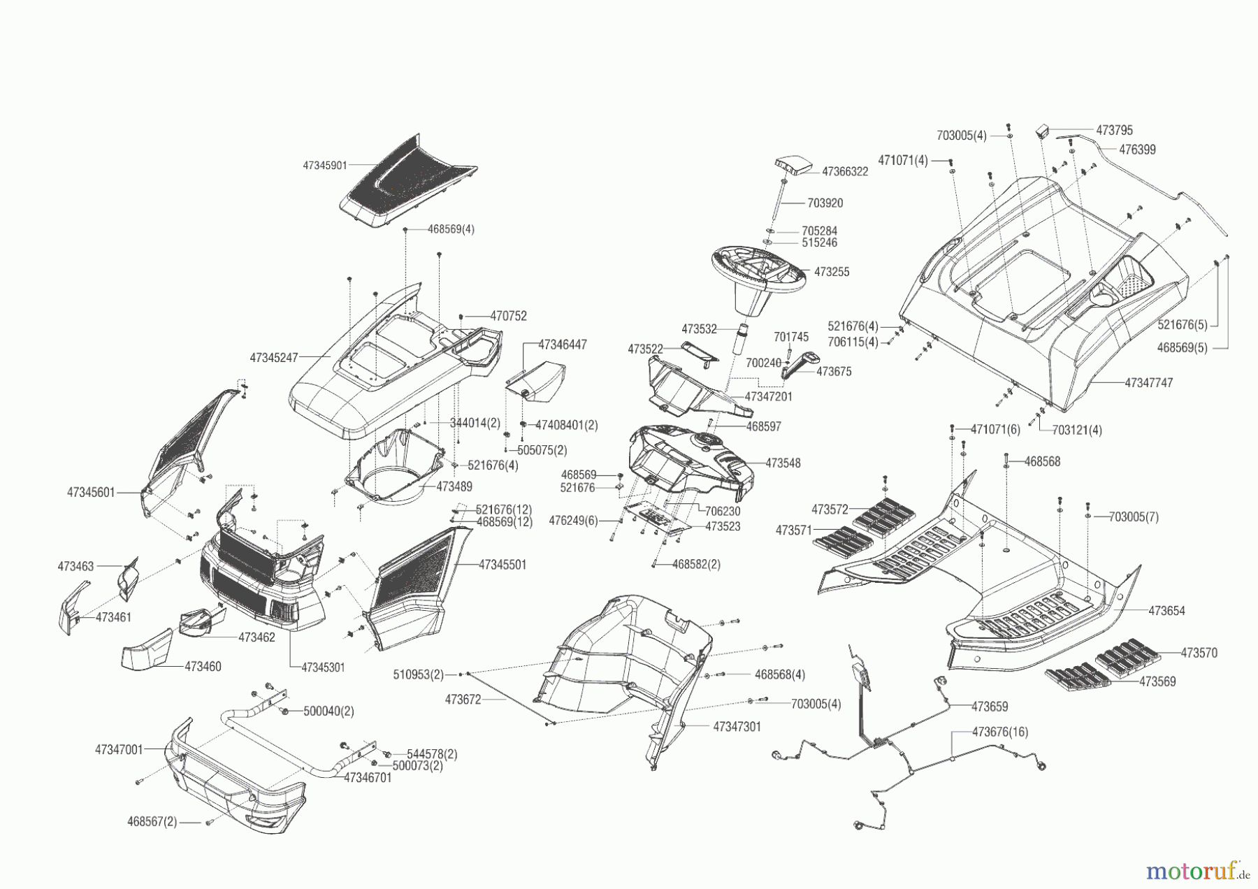  Brill Gartentechnik Rasentraktor 125-23 H CROSSOVER  ab 02/2019 Seite 1