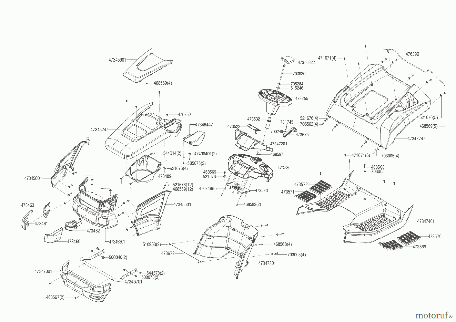  Brill Gartentechnik Rasentraktor Crossover 105-20 HE   ab 02/2019 Seite 1