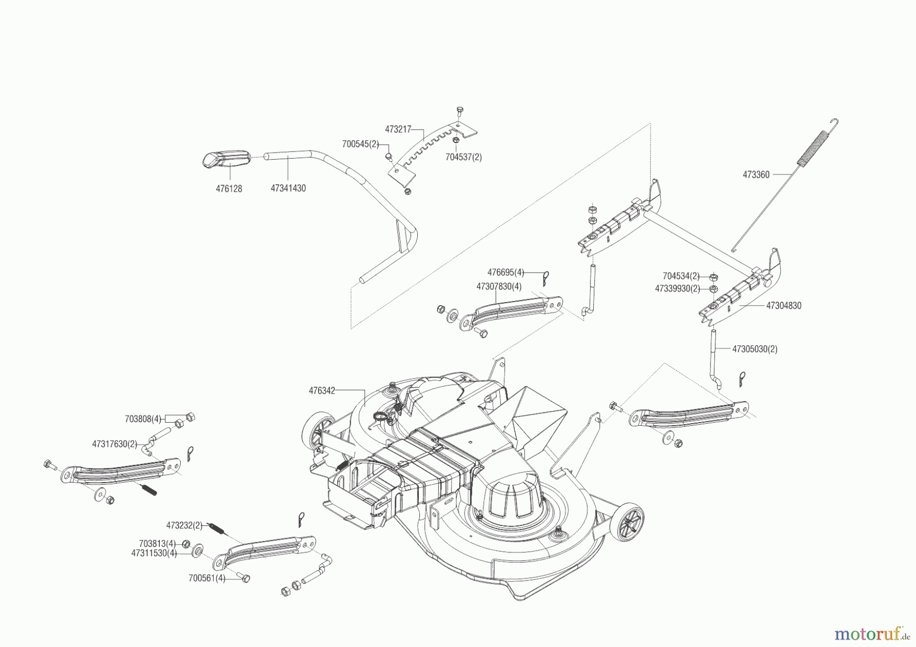 Brill Gartentechnik Rasentraktor Crossover 105-20 HE ab 02/2019 Seite 5