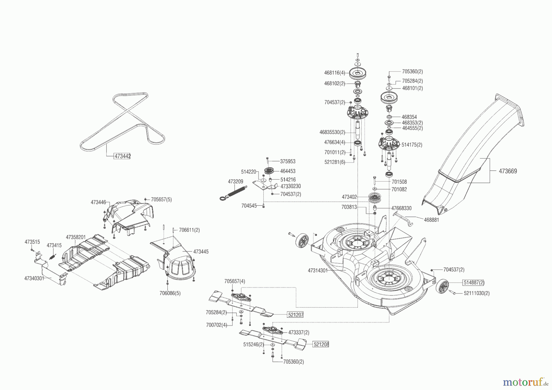  Brill Gartentechnik Rasentraktor T103-16 H CROSSOVER  02/2019 - 03/2020 Seite 6