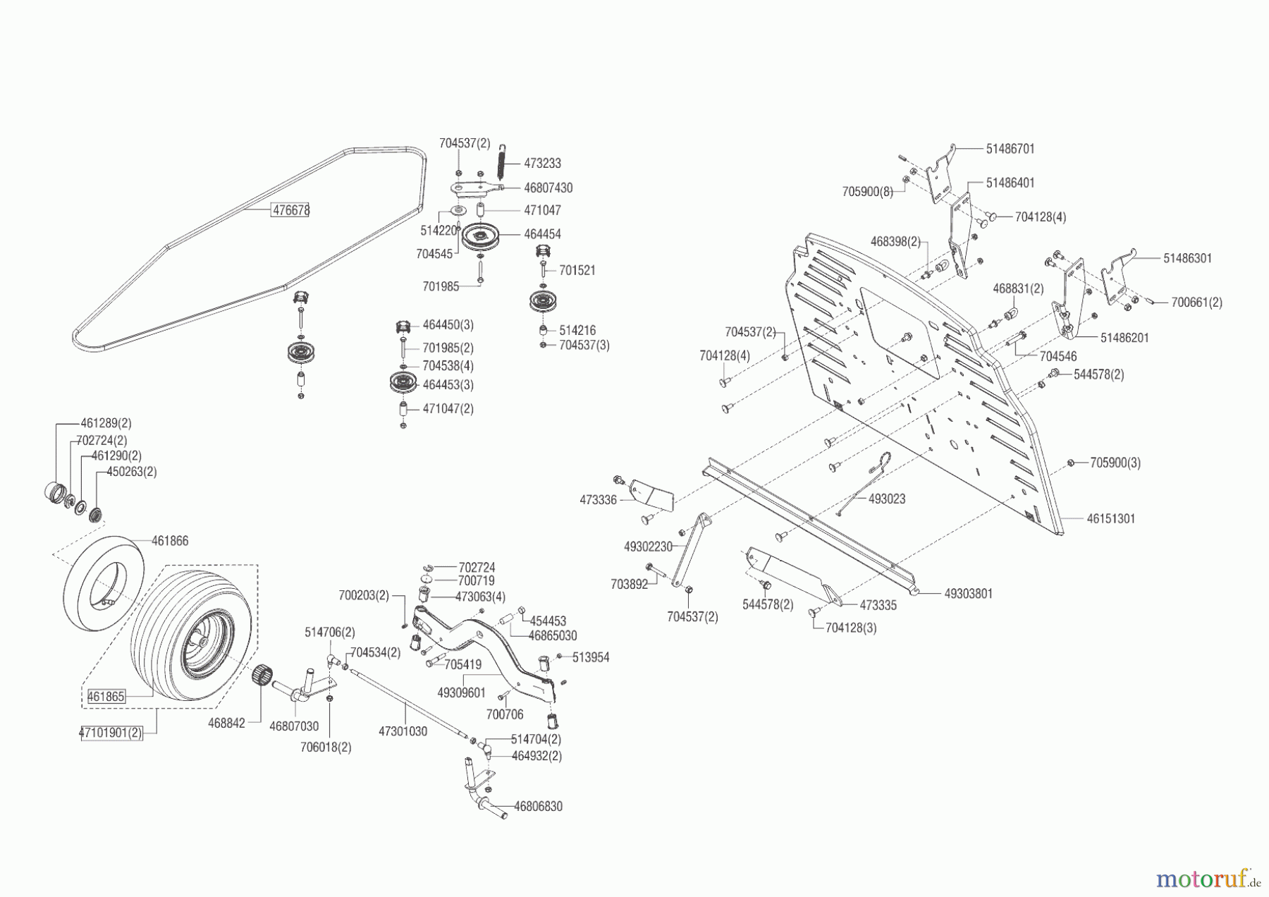  Solo by AL-KO Gartentechnik Rasentraktor T13-93.7 HD COMFORT   02/2019 - 04/2020 Seite 3