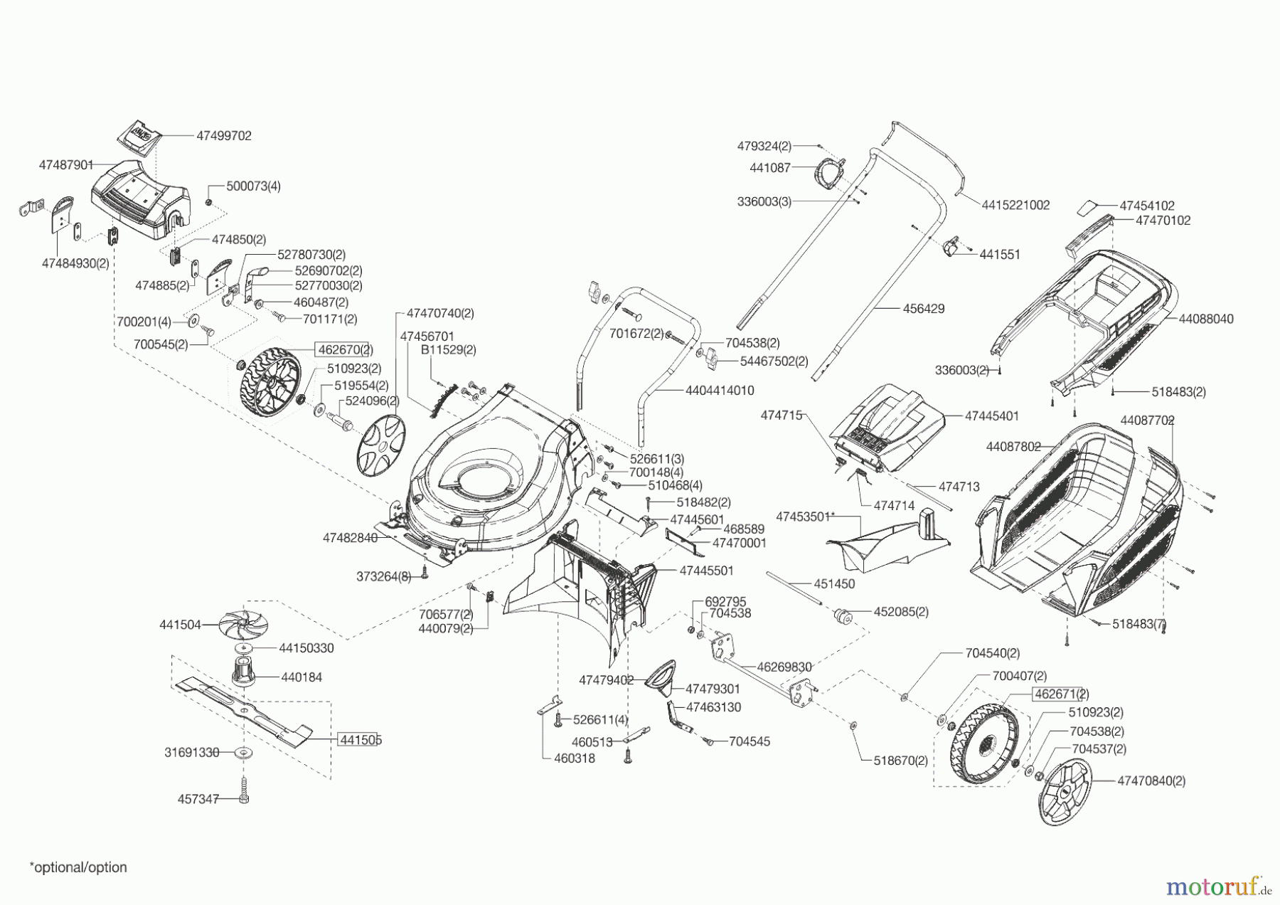  AL-KO Gartentechnik Akkurasenmäher 46.5 LI MOWEO  ab 07/2019 Seite 1