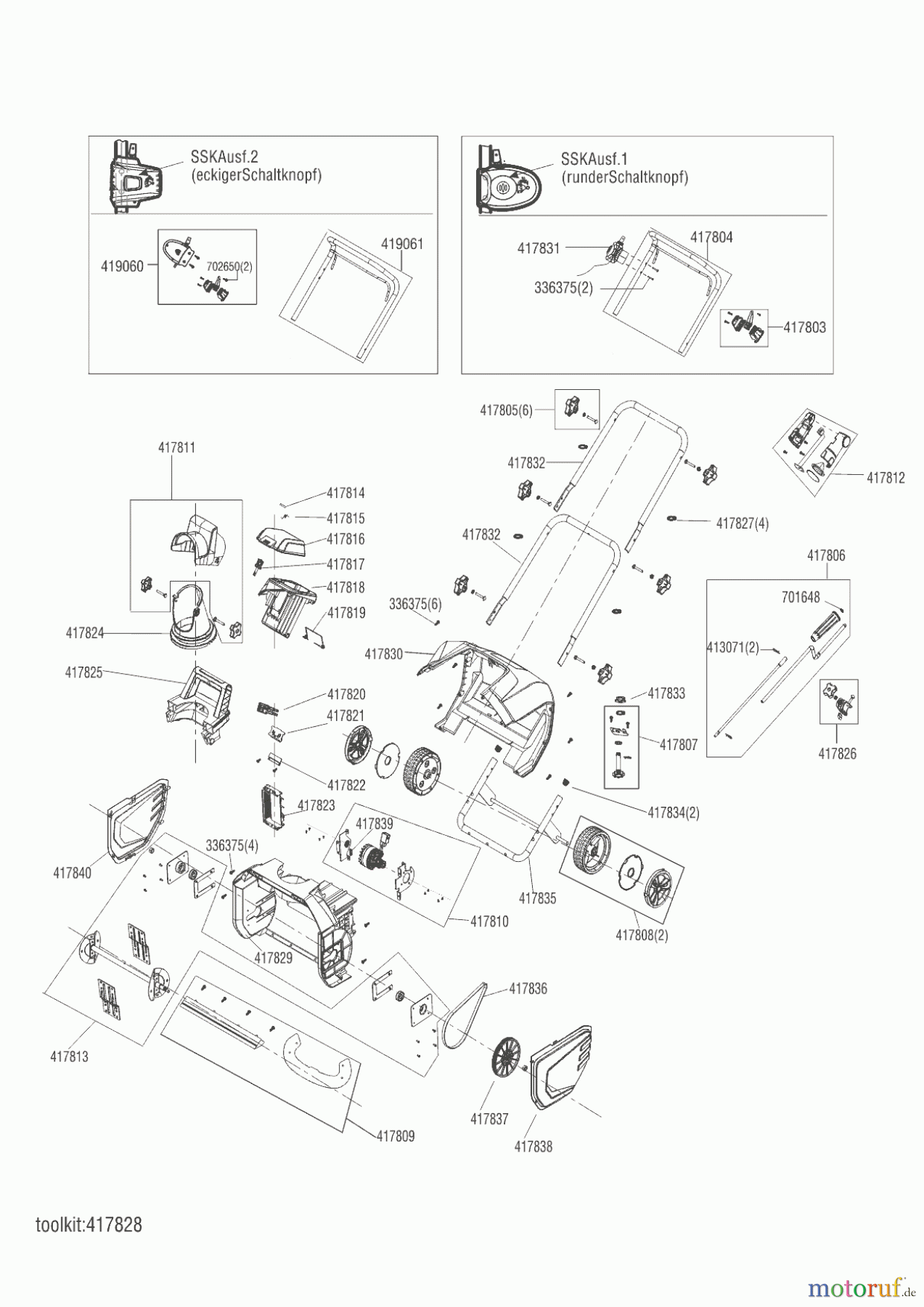 AL-KO Gartentechnik Schneefräse ST 4048 Akku ab 01/2020 Seite 1