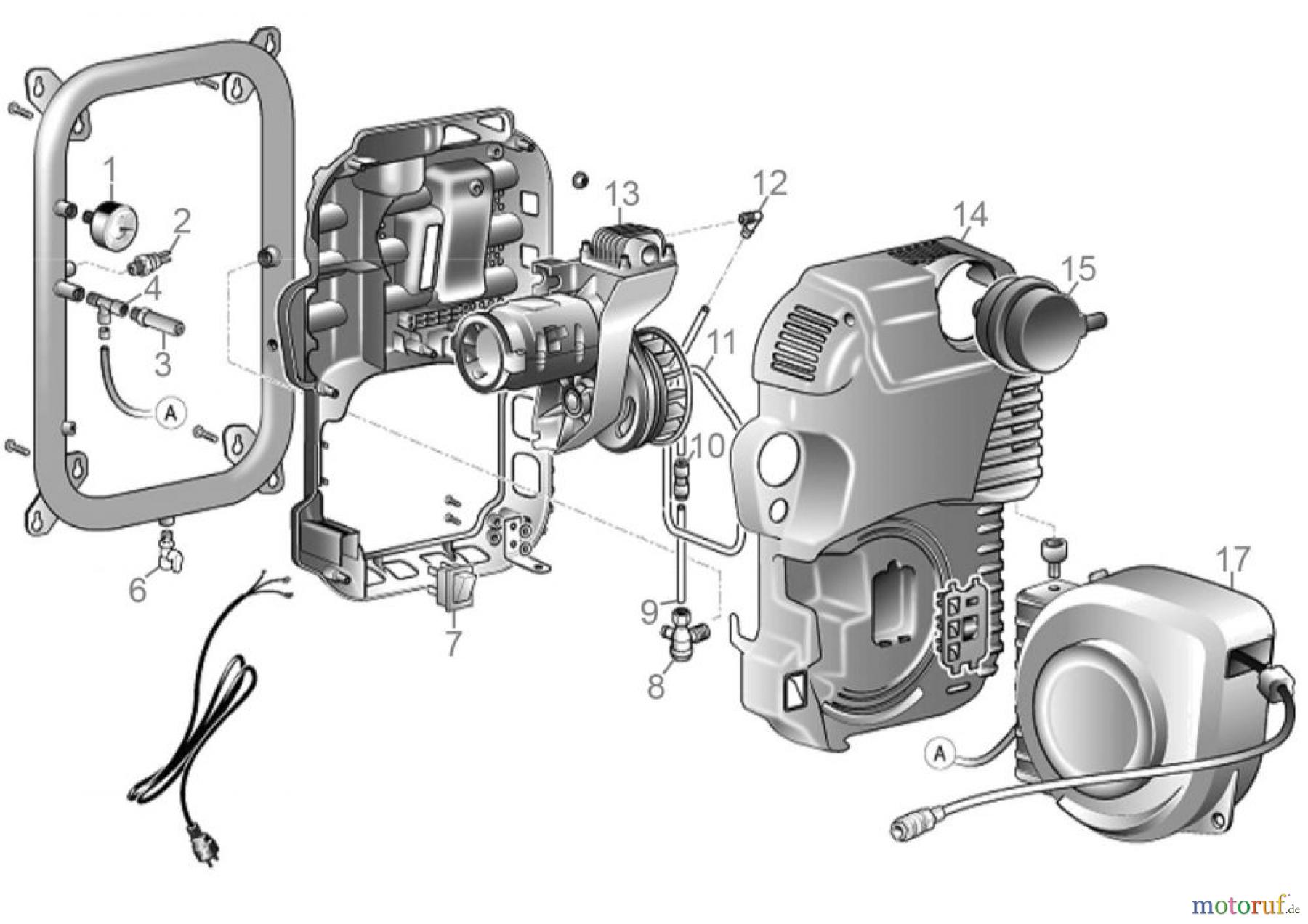 Güde Drucklufttechnik Kompressoren Ölfrei bis 50l Kessel Güde Wandkompressor 160/08/2 ST Art.Nr.: 50160 FSL50160-01 Seite 1