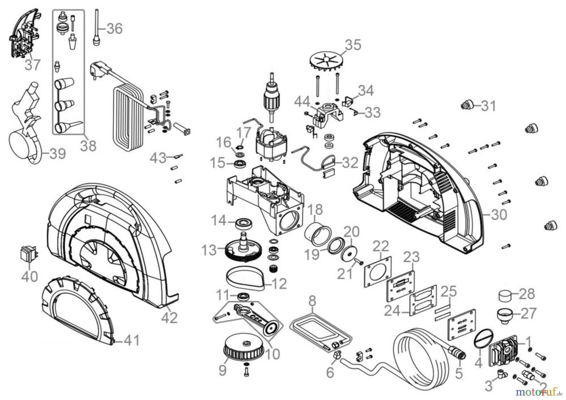 Güde Drucklufttechnik Kompressoren Ölfrei ohne Kessel Kompressor-Kompakt-Set 180/08/11-tlg. Art.Nr.: 50121 FSL50121-01 Seite 1