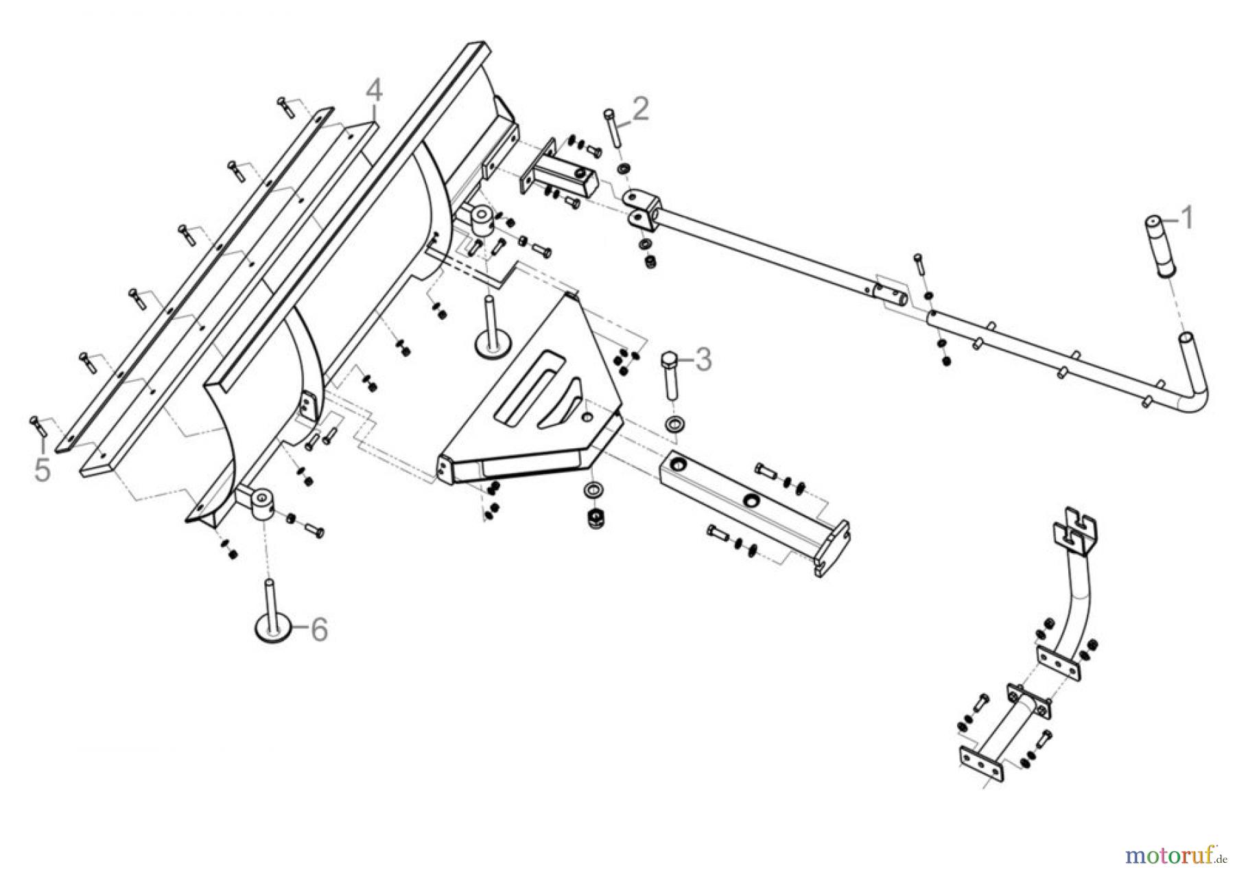  Güde Baugeräte Transportgeräte Zubehör Schneeschild zu GRD 300/R 55461 Art.Nr.: 55463 FSL55463-01 Seite 1