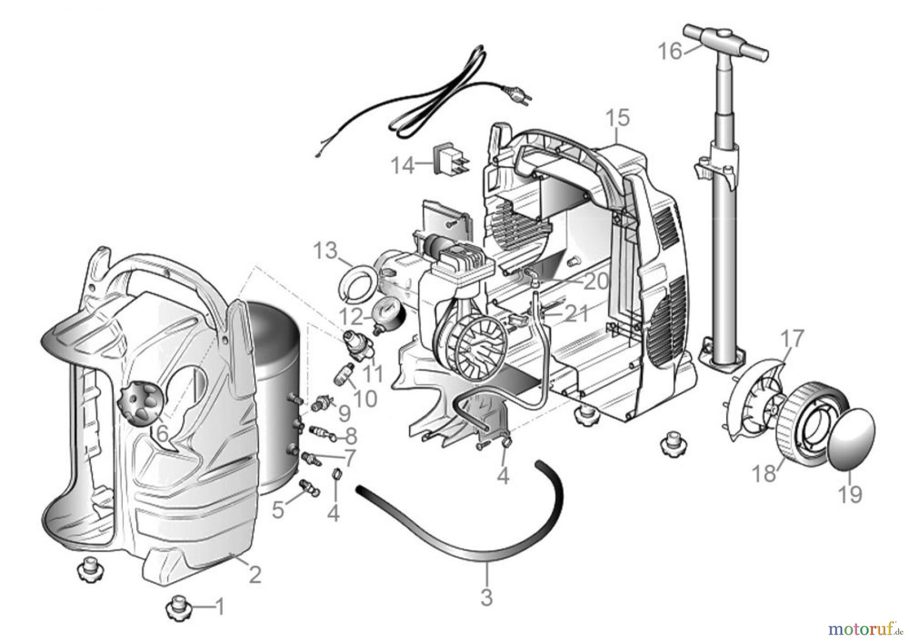 Güde Drucklufttechnik Kompressoren Ölfrei bis 50l Kessel Kompressor Airpower 200/10/5 TY Art.Nr.: 50083 FSL50083-01 Seite 1