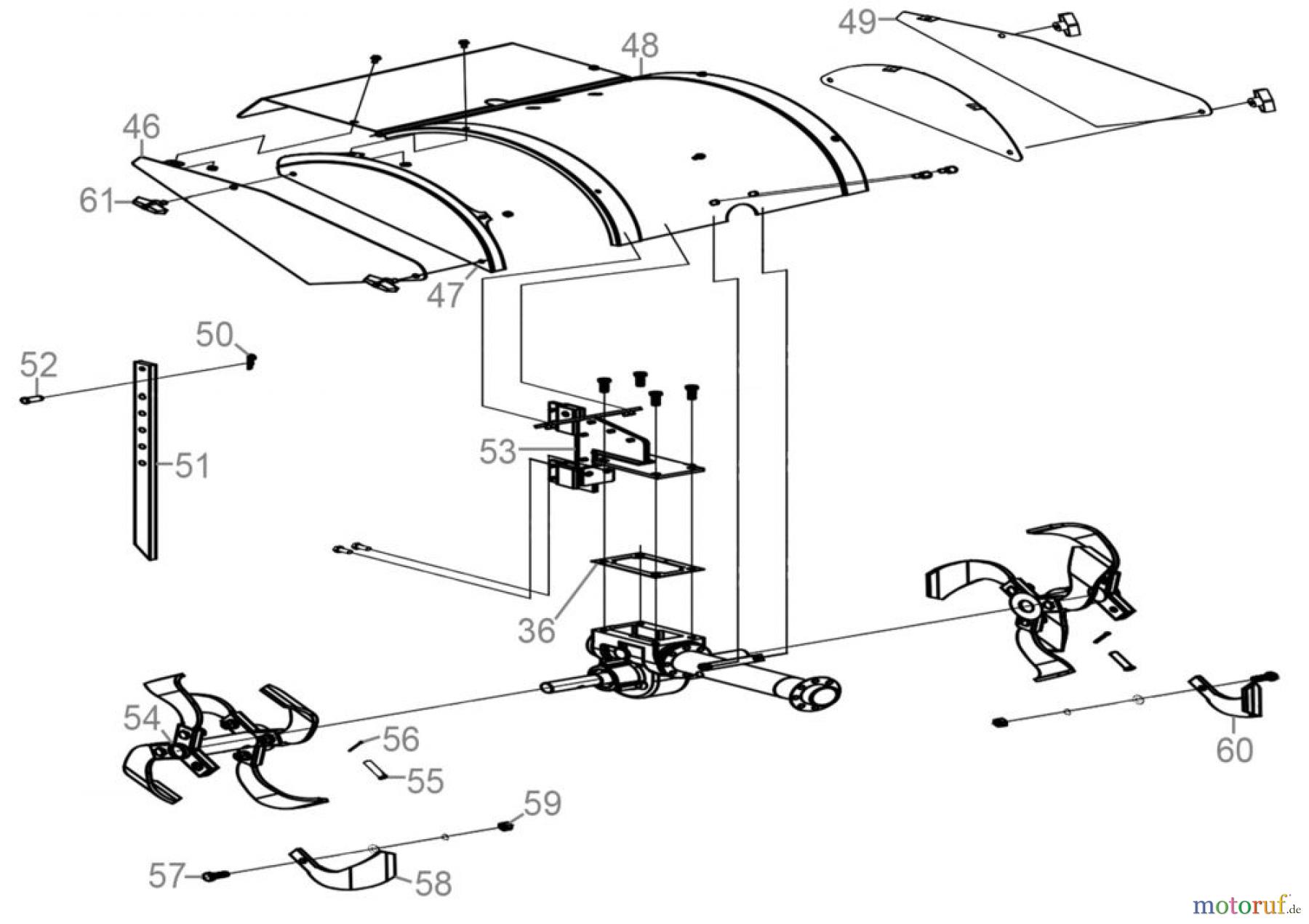  Güde Gartentechnik Gartenfräsen Benzin-Fräsen Gartenfräse GF 420-4.1 Art.Nr.: 95457 FSL95457-01 Seite 2