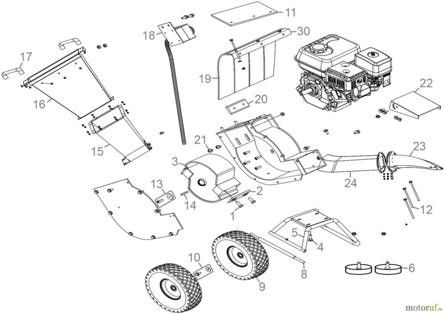 Güde Gartentechnik Häcksler Benzin-Häcksler Gartenhäcksler GH 4.1-50 Art.Nr.: 94429 FSL94429-01 Seite 1