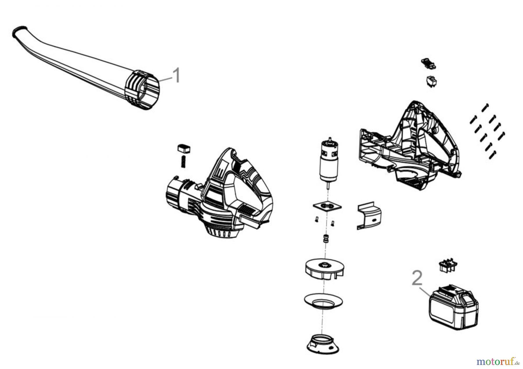 Güde Gartentechnik Laub-Sauger & Bläser Akku LAUBBLÄSER LB 18-151-05 Art.Nr.: 58590 FSL58590-01 Seite 1